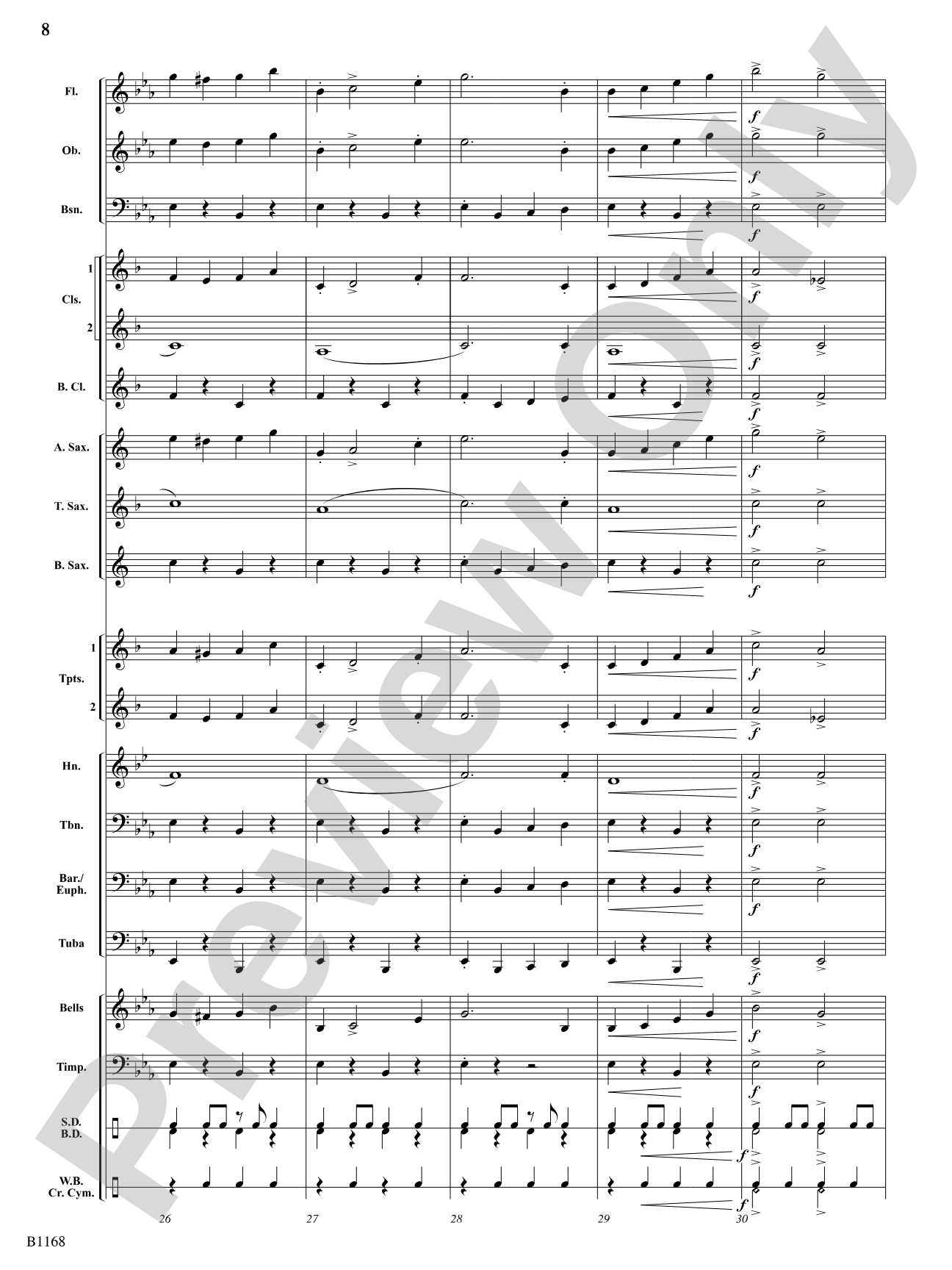 Bill Bailey's Brass: Concert Band Conductor Score & Parts