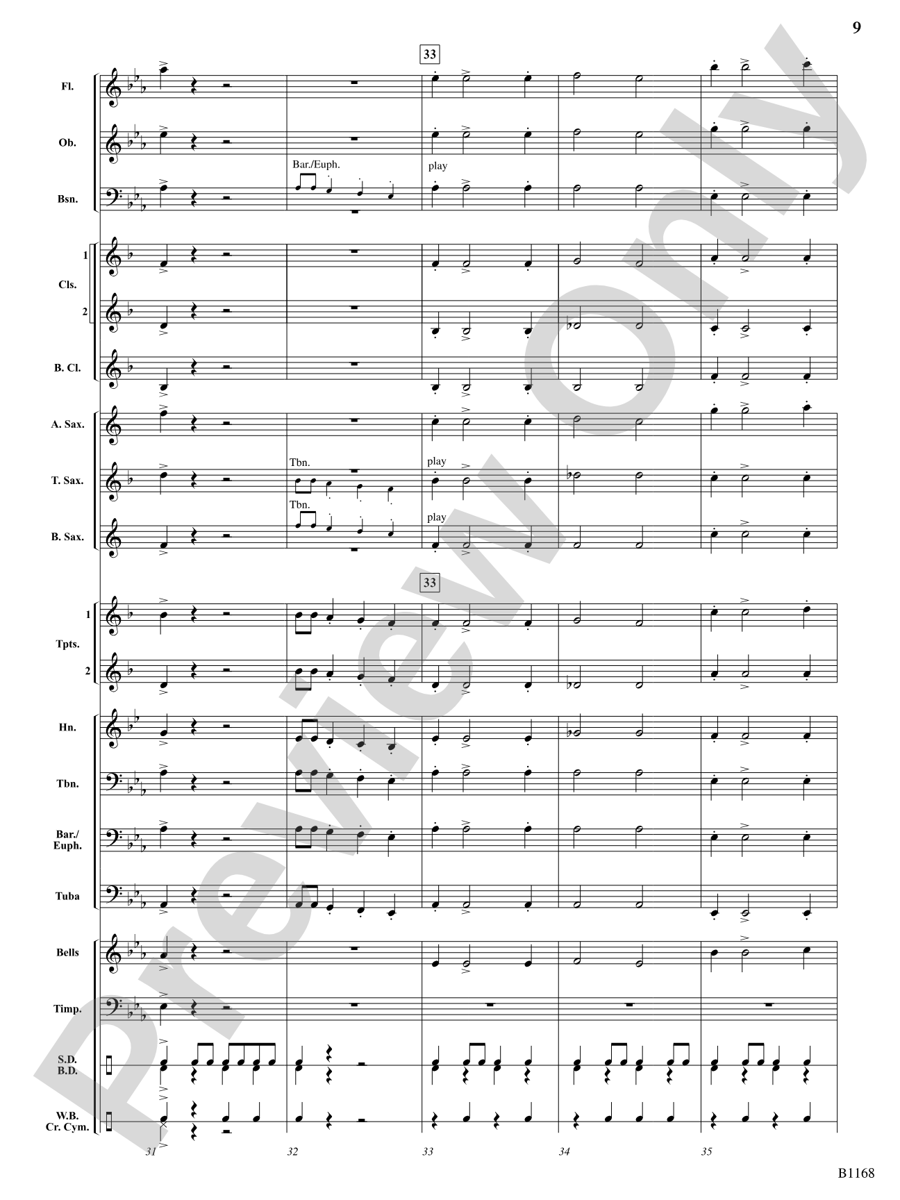 Bill Bailey's Brass: Concert Band Conductor Score & Parts