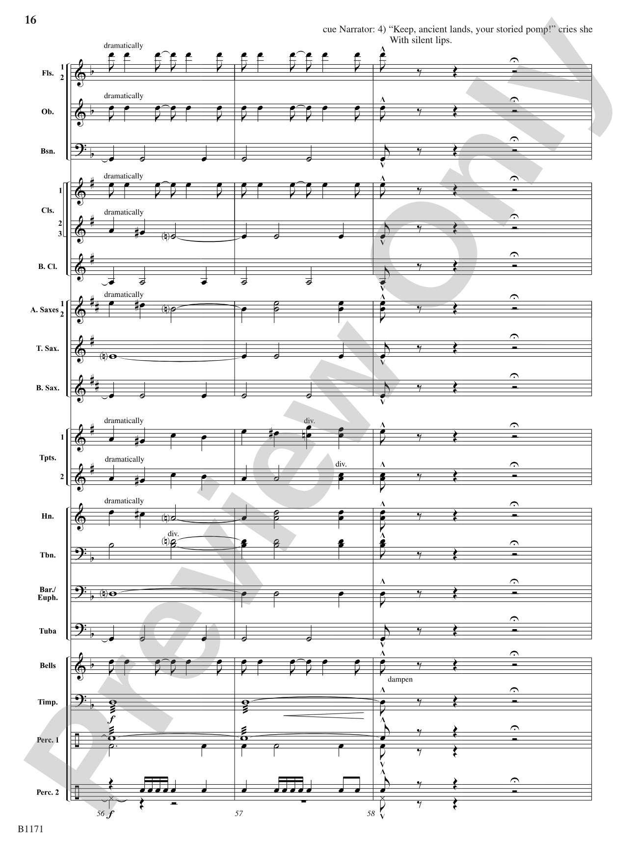 Miss Liberty's Promise (The New Colossus): Score