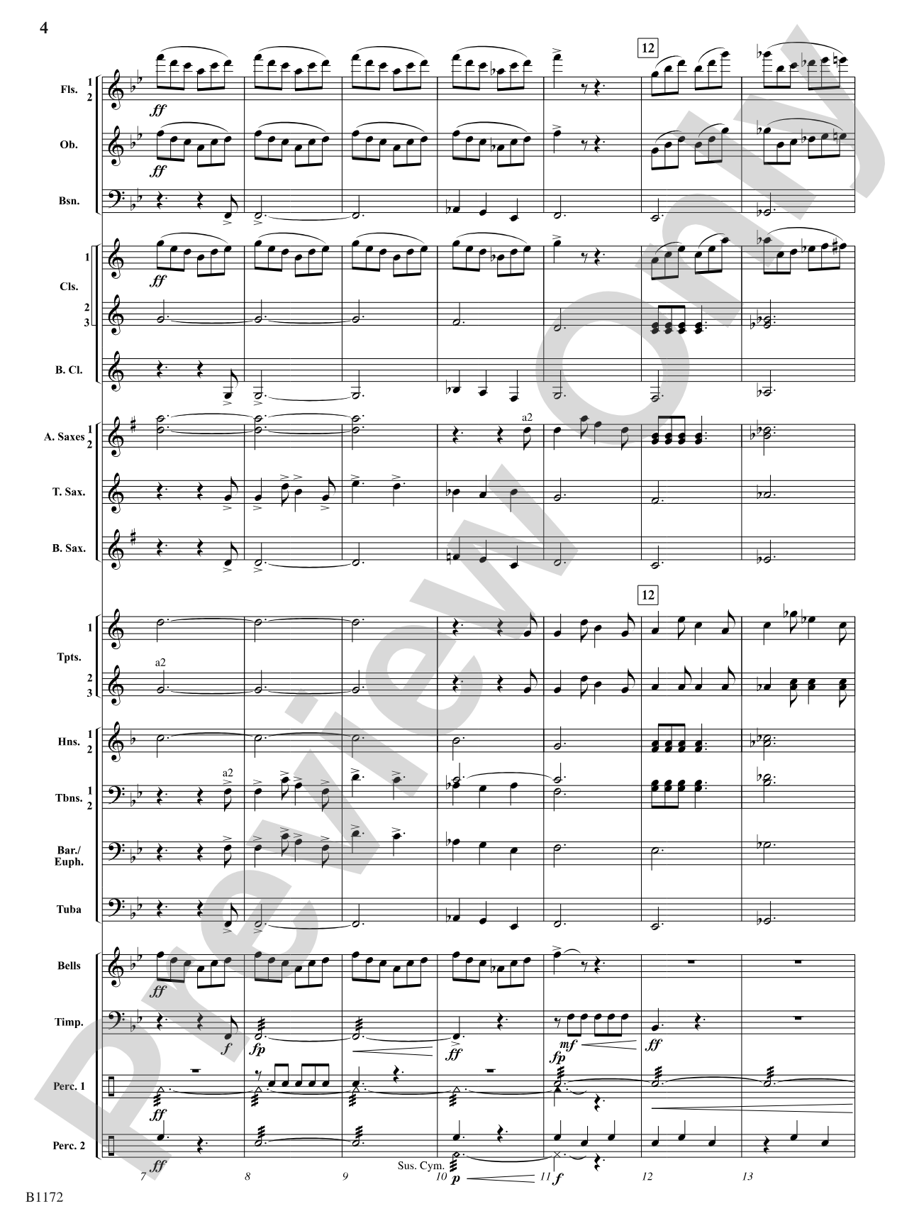 New England Suite: Concert Band Conductor Score & Parts