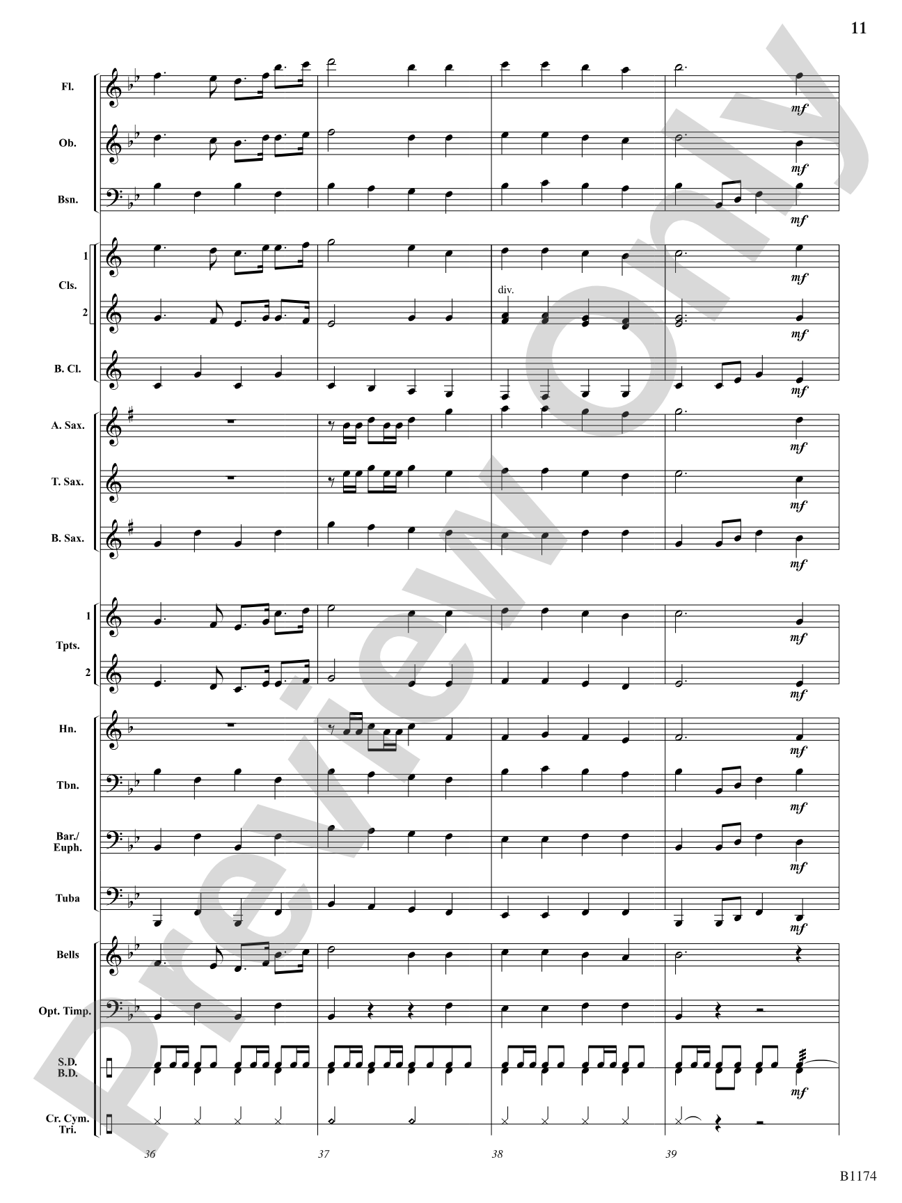 Stand Tall America: Concert Band Conductor Score & Parts