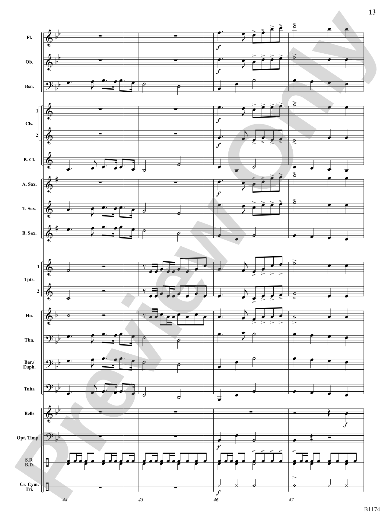 Stand Tall America: Concert Band Conductor Score & Parts