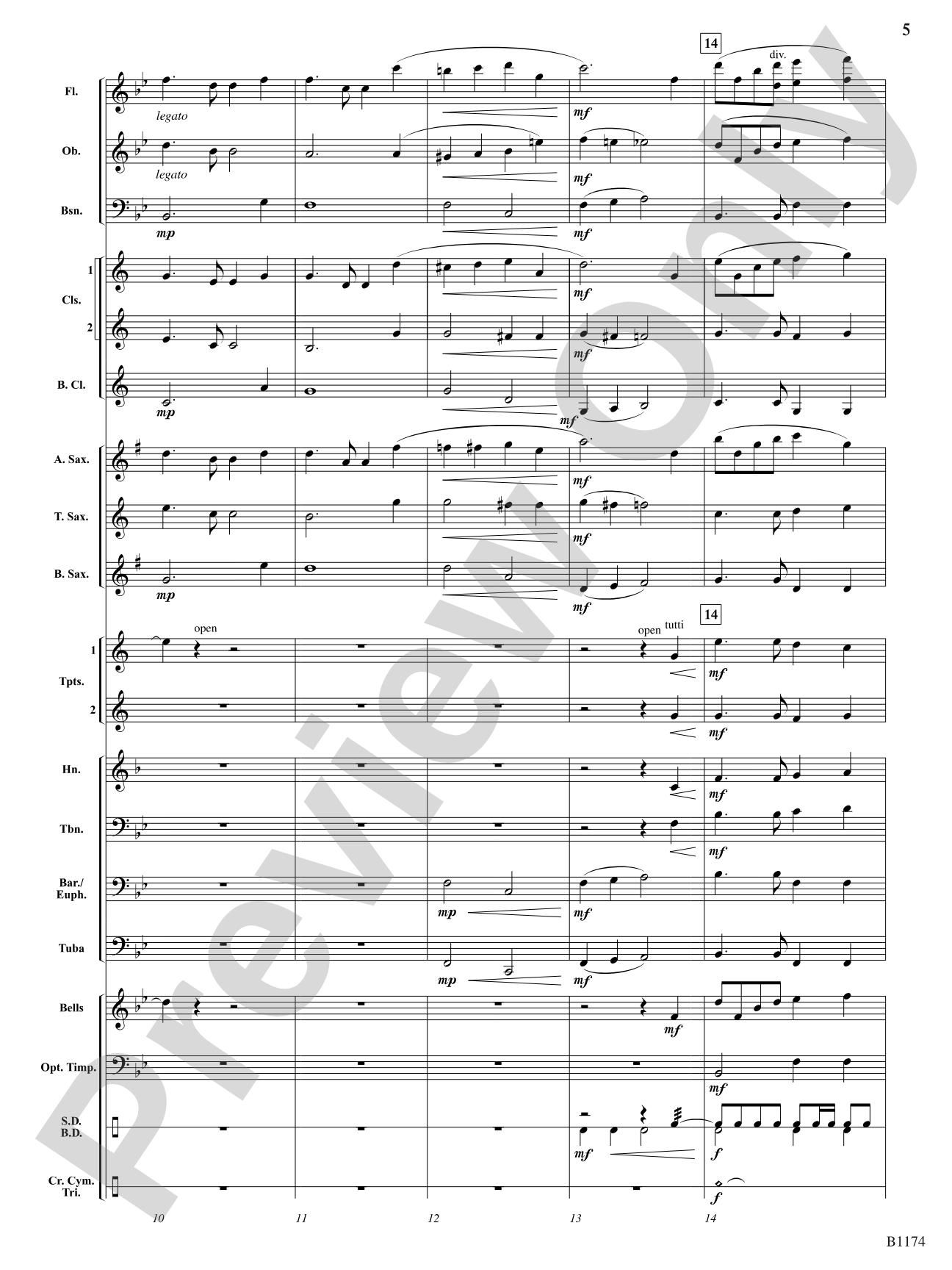 Stand Tall America: Concert Band Conductor Score & Parts