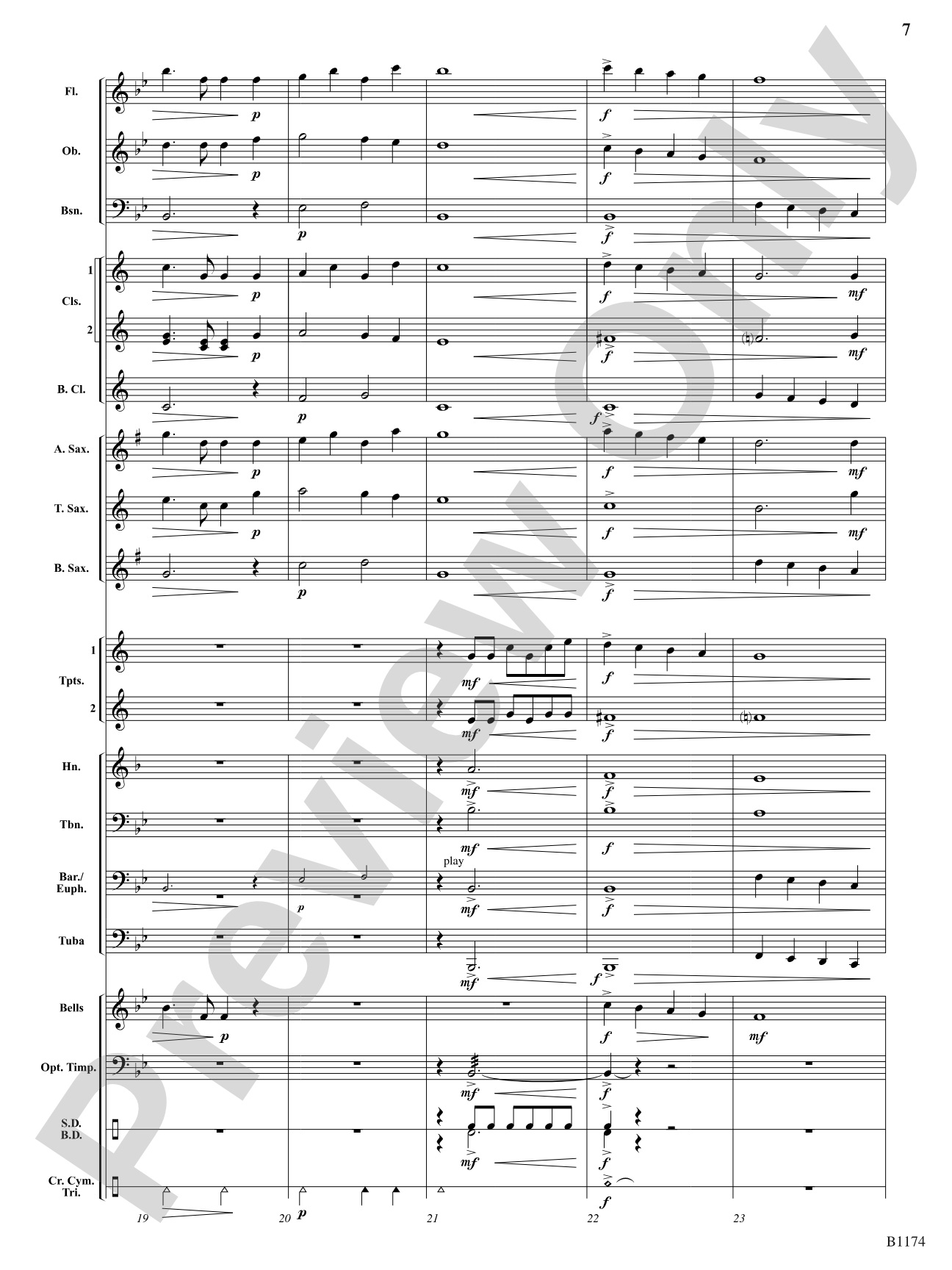 Stand Tall America: Concert Band Conductor Score & Parts