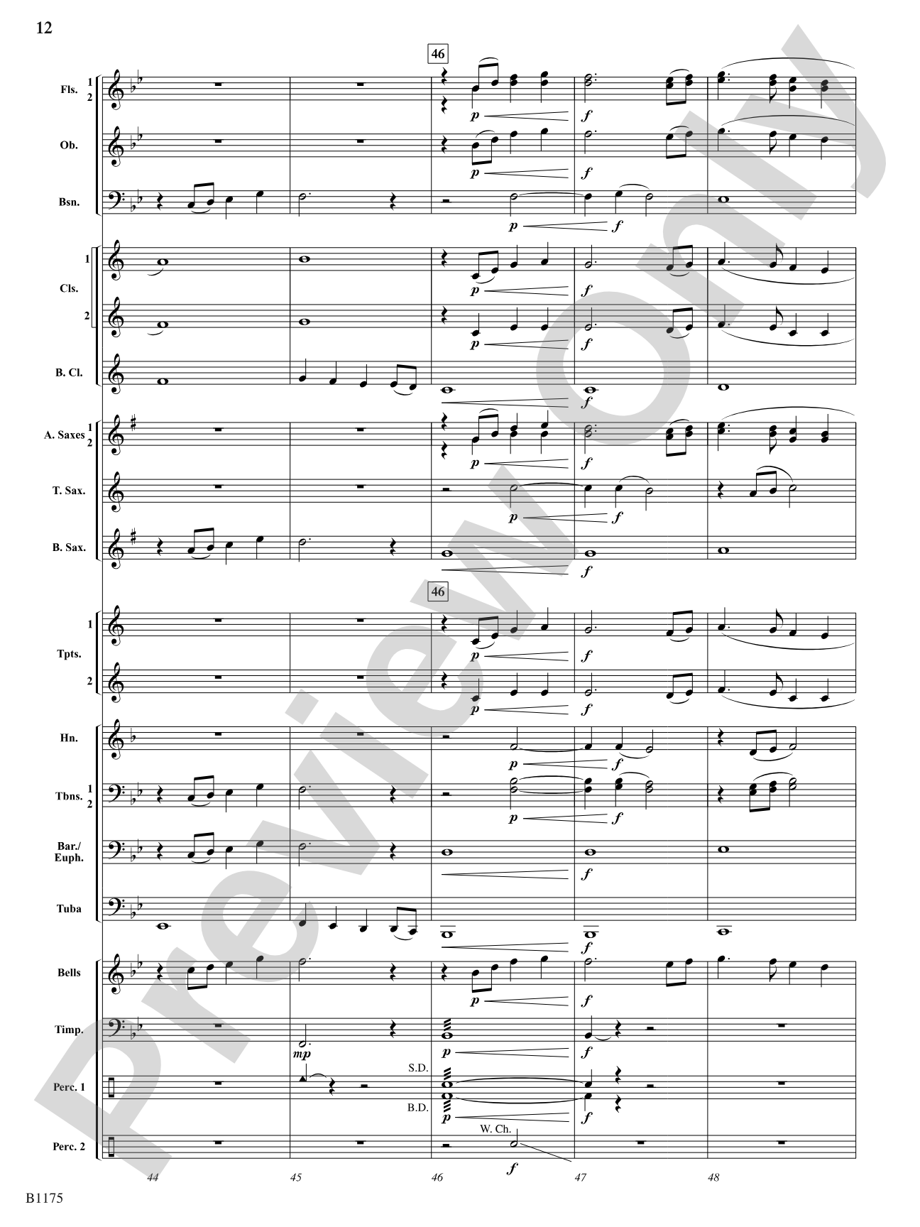 Shadows in Time: Concert Band Conductor Score & Parts