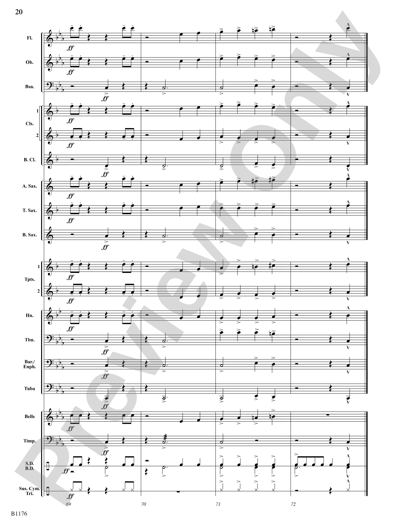 Joshua: Concert Band Conductor Score & Parts
