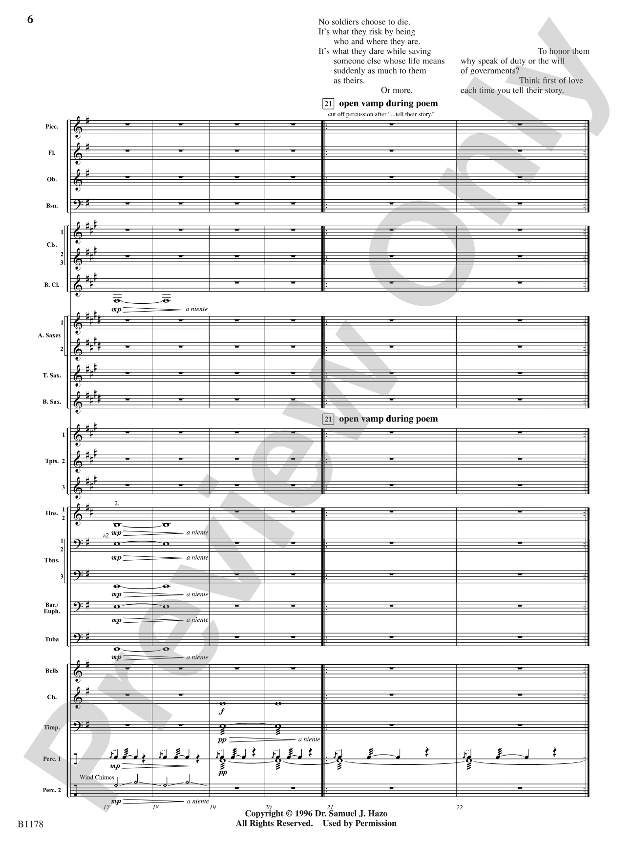Each Time You Tell Their Story: Concert Band Conductor Score & Parts