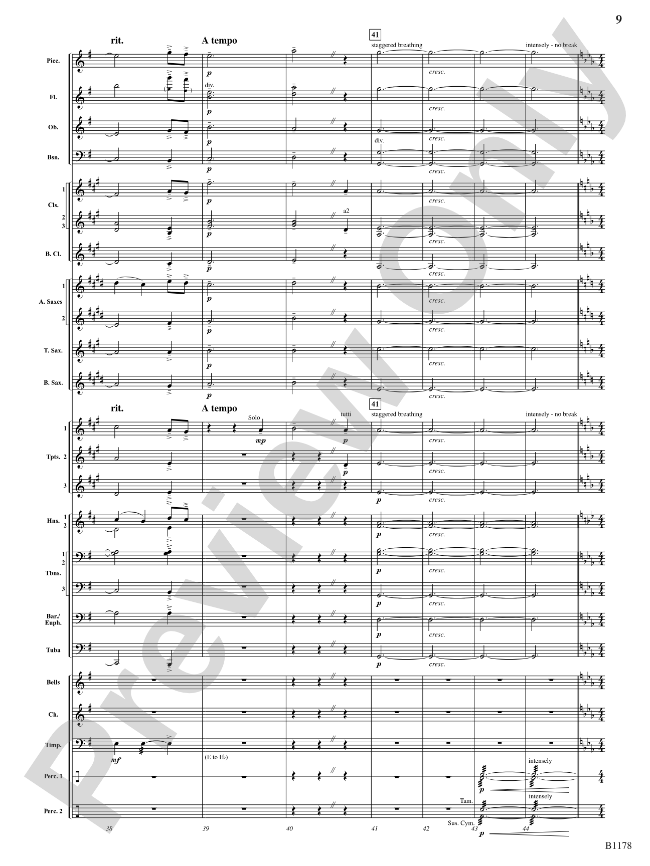 Each Time You Tell Their Story: Concert Band Conductor Score & Parts