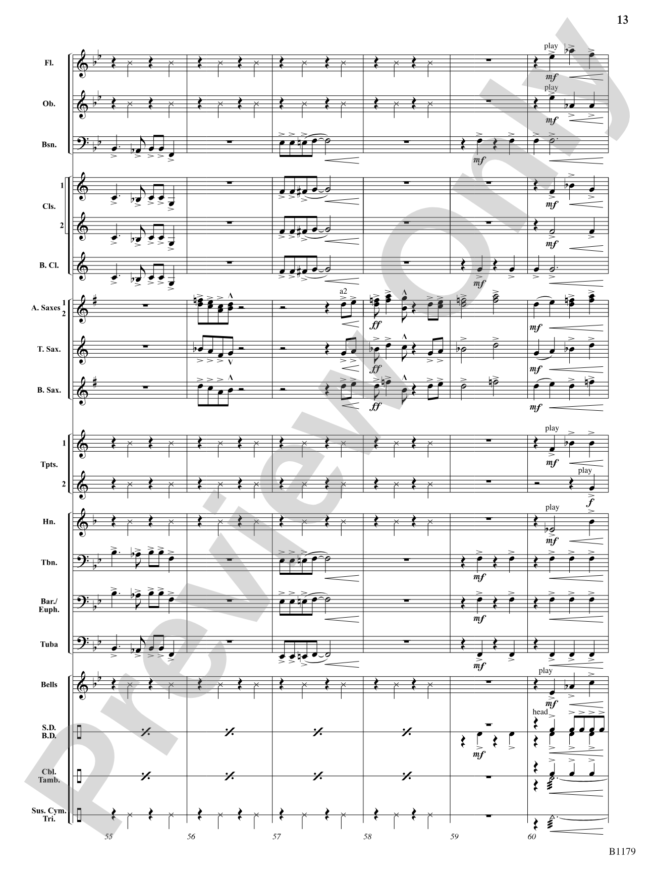Saxcapade: Concert Band Conductor Score & Parts