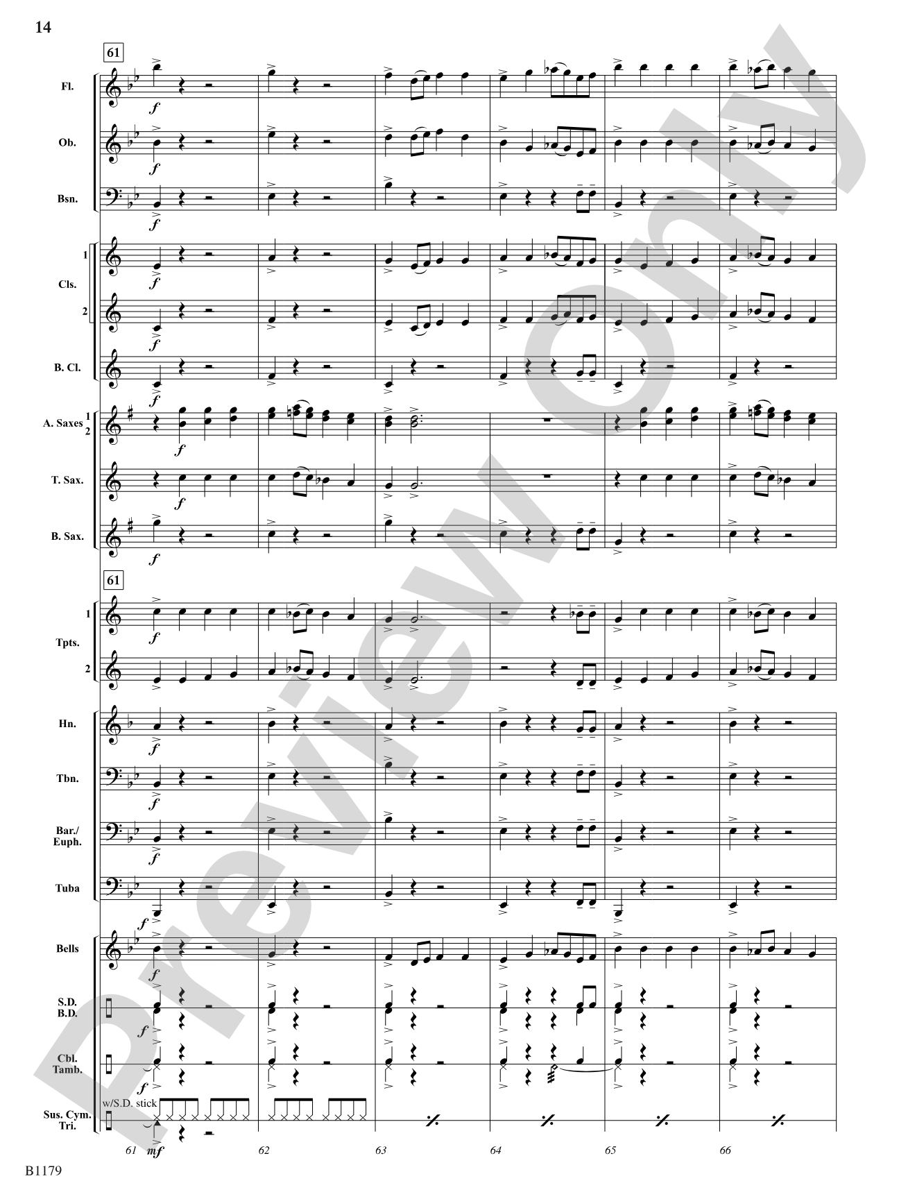 Saxcapade: Concert Band Conductor Score & Parts