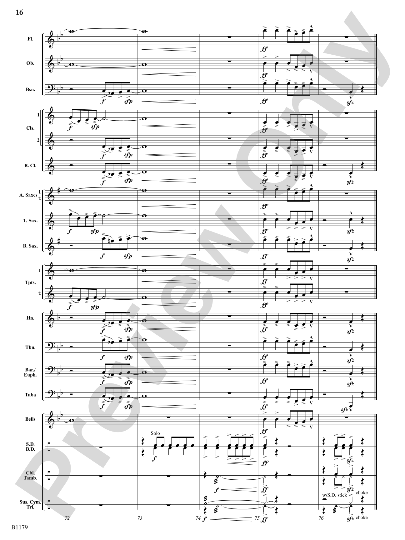 Saxcapade: Concert Band Conductor Score & Parts