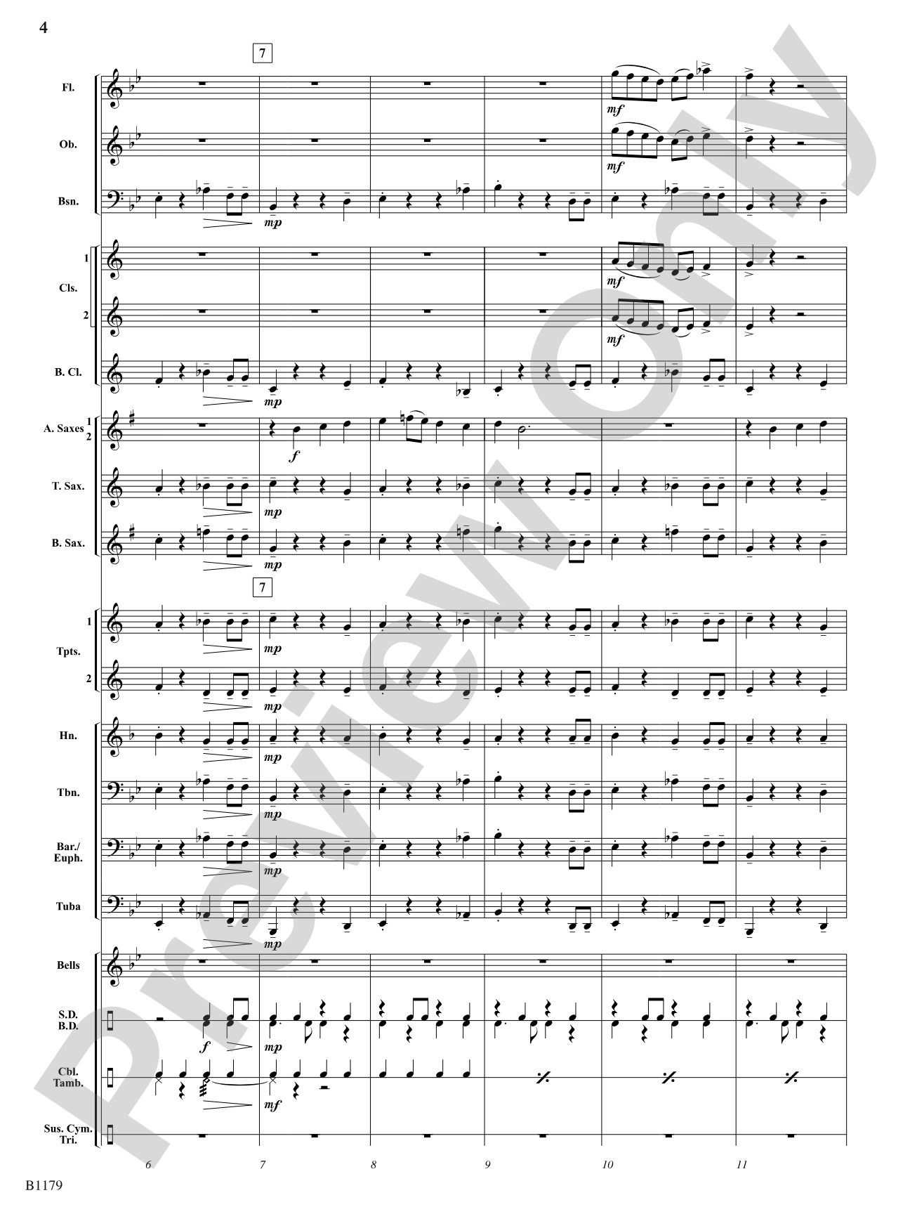 Saxcapade: Concert Band Conductor Score & Parts