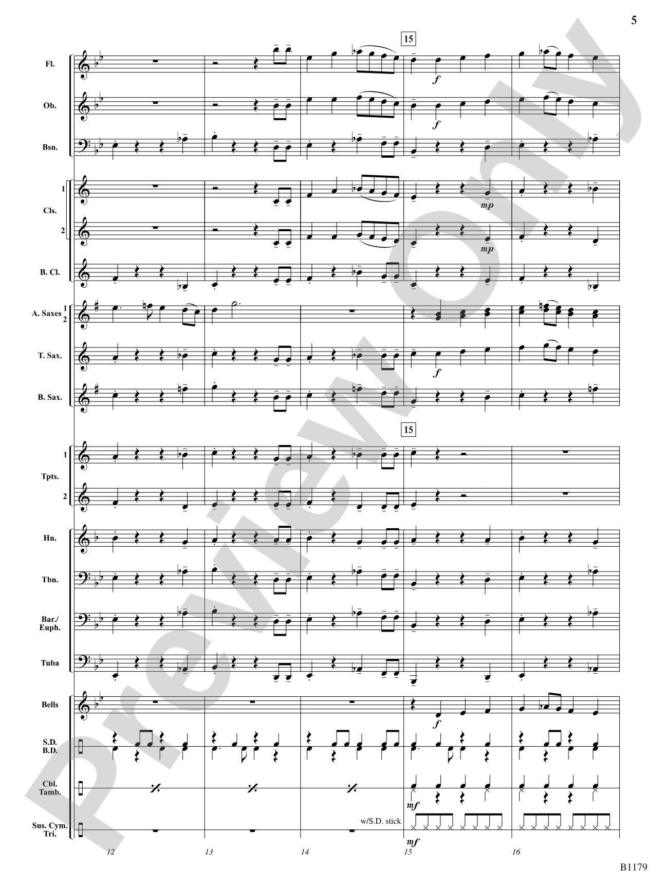 Saxcapade: Concert Band Conductor Score & Parts