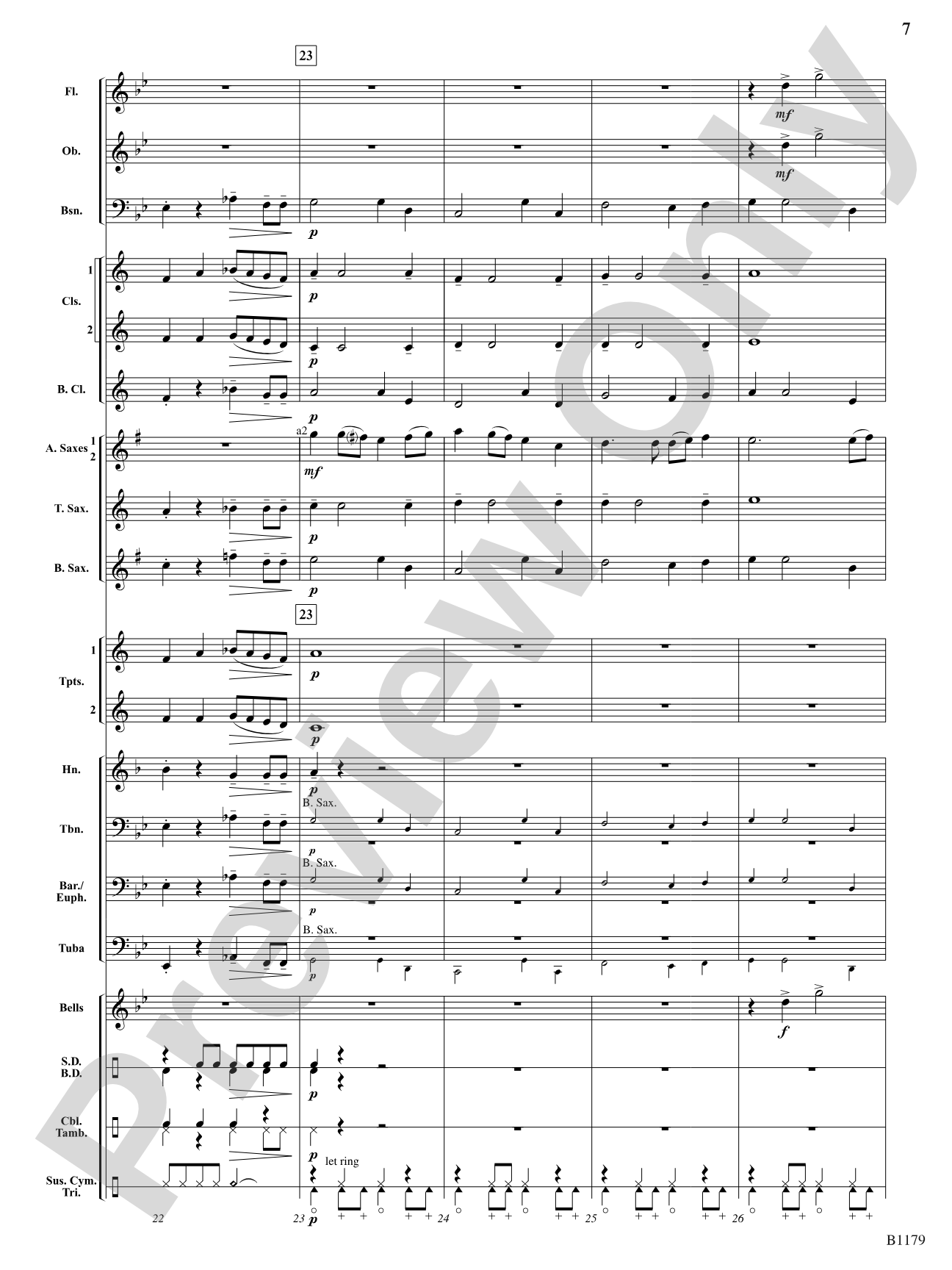 Saxcapade: Concert Band Conductor Score & Parts
