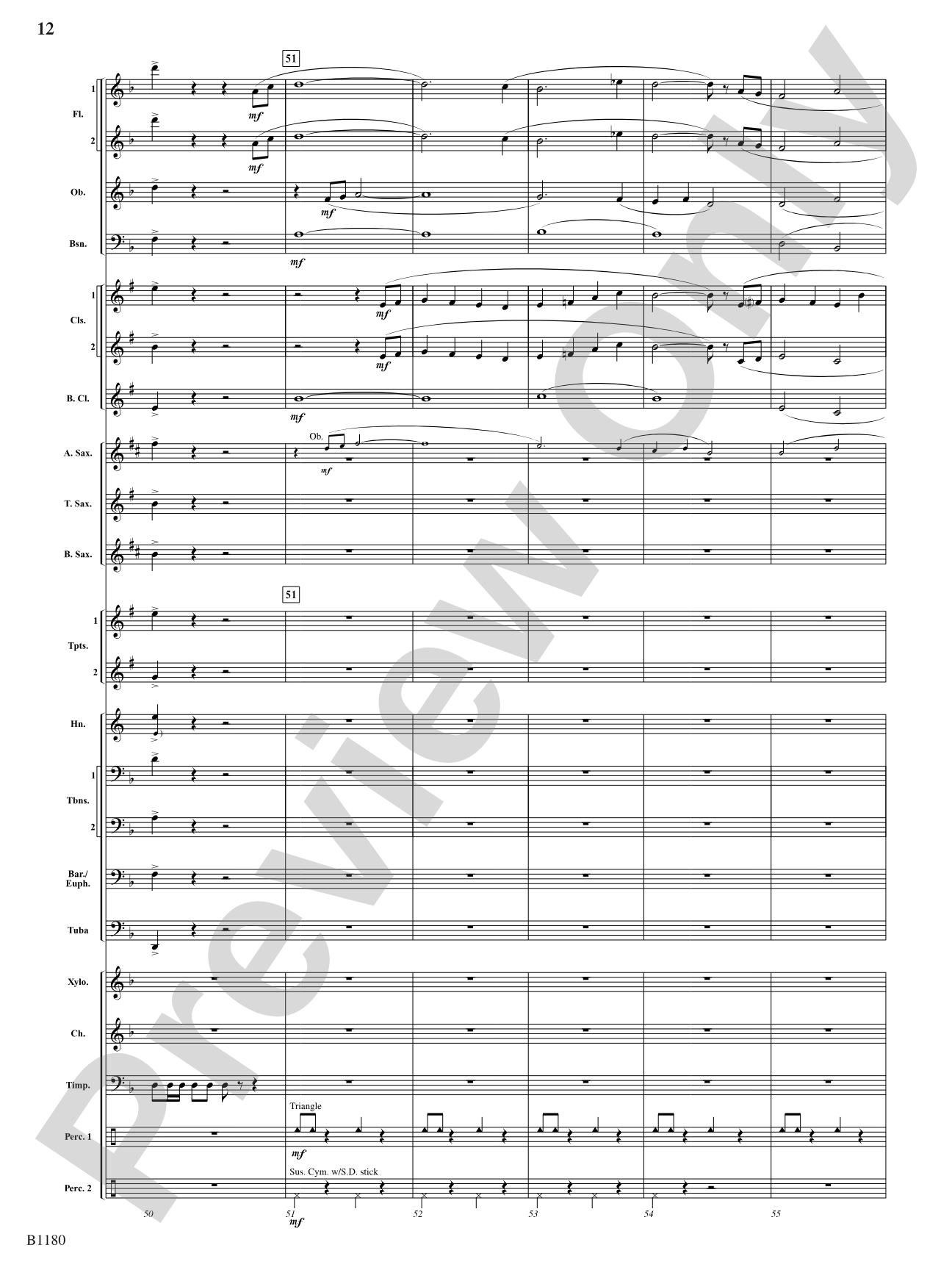 Ancient Visions: Concert Band Conductor Score & Parts