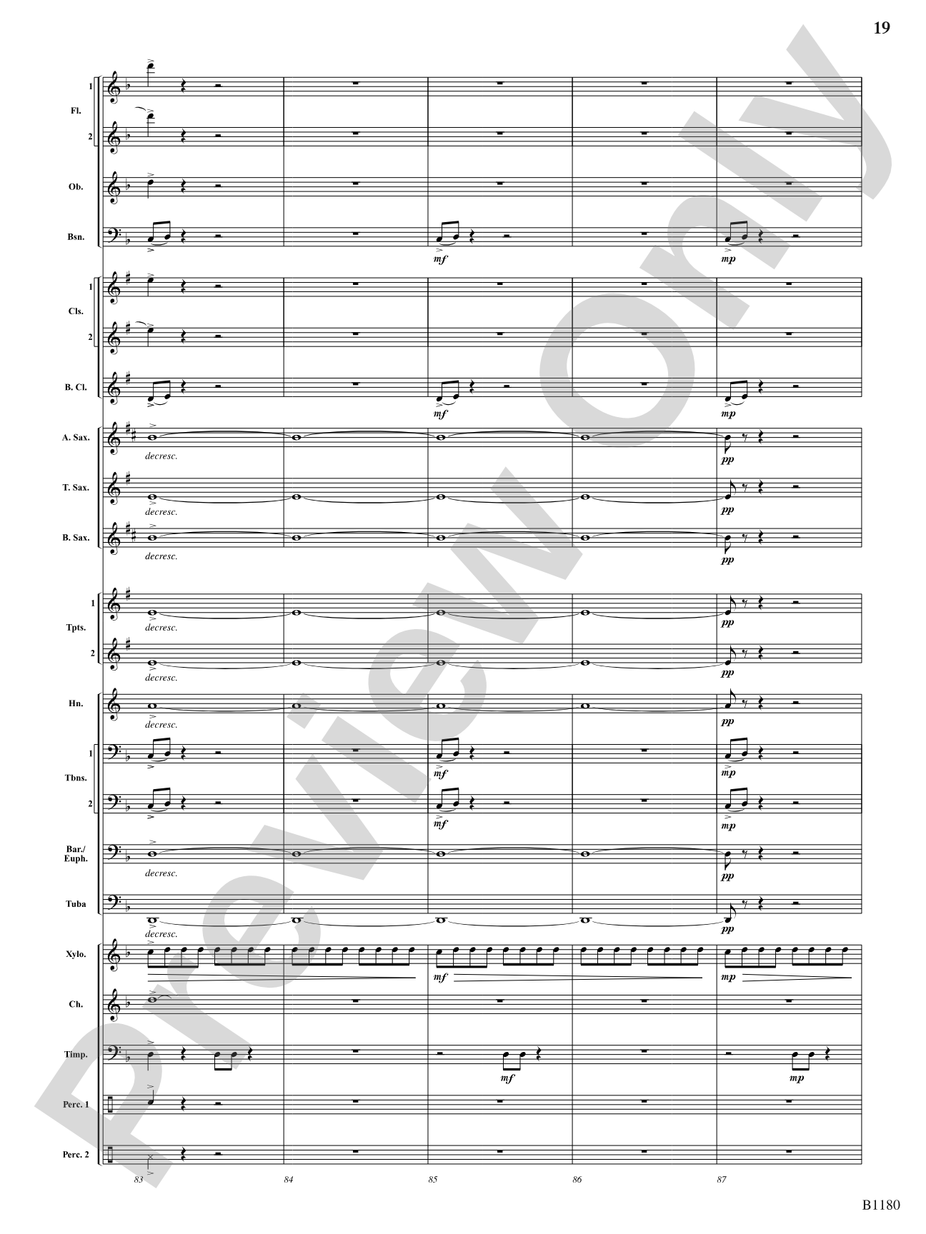 Ancient Visions: Concert Band Conductor Score & Parts