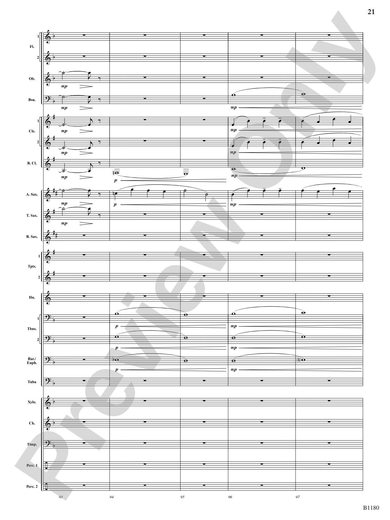 Ancient Visions: Concert Band Conductor Score & Parts