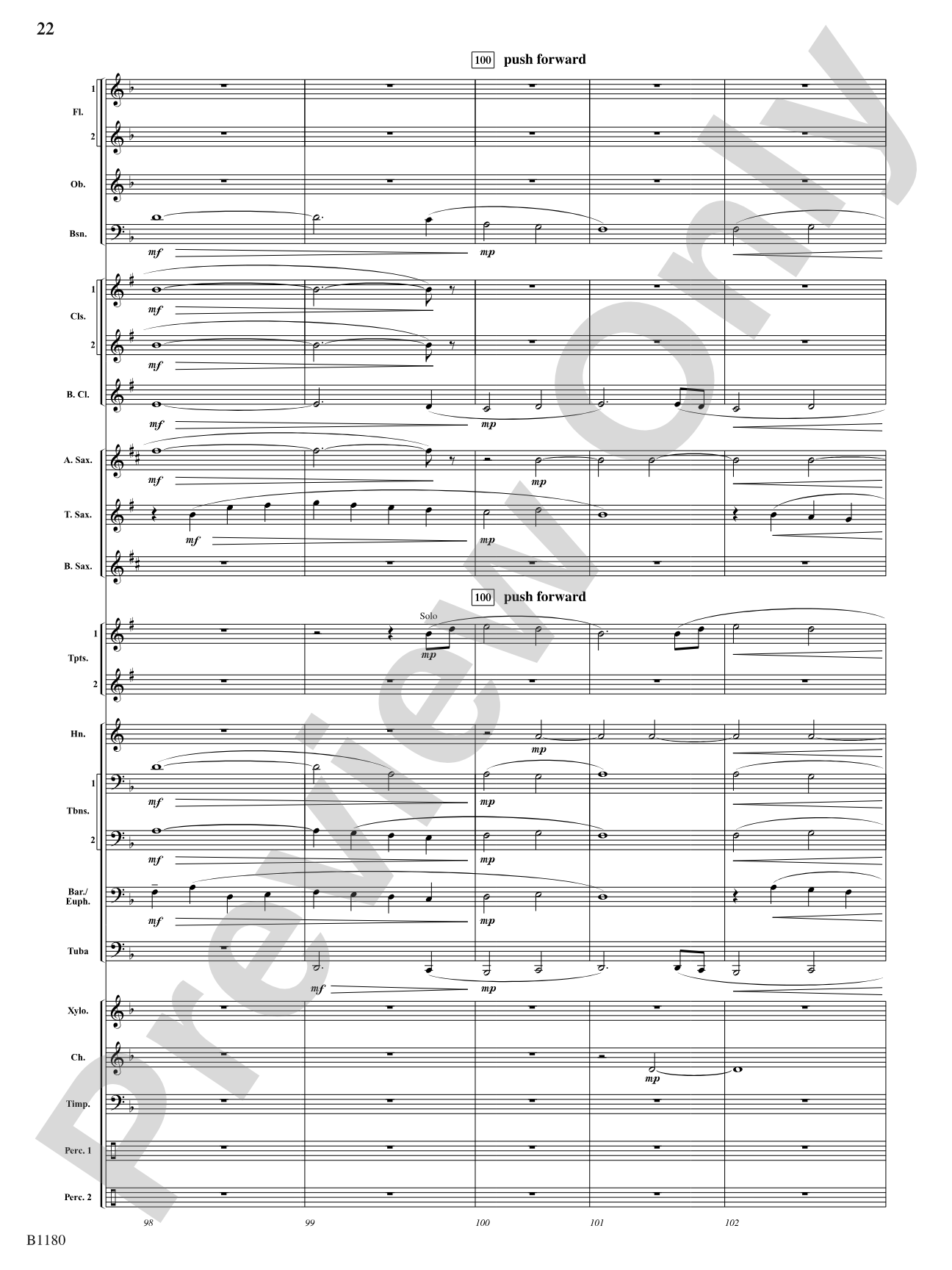 Ancient Visions: Concert Band Conductor Score & Parts
