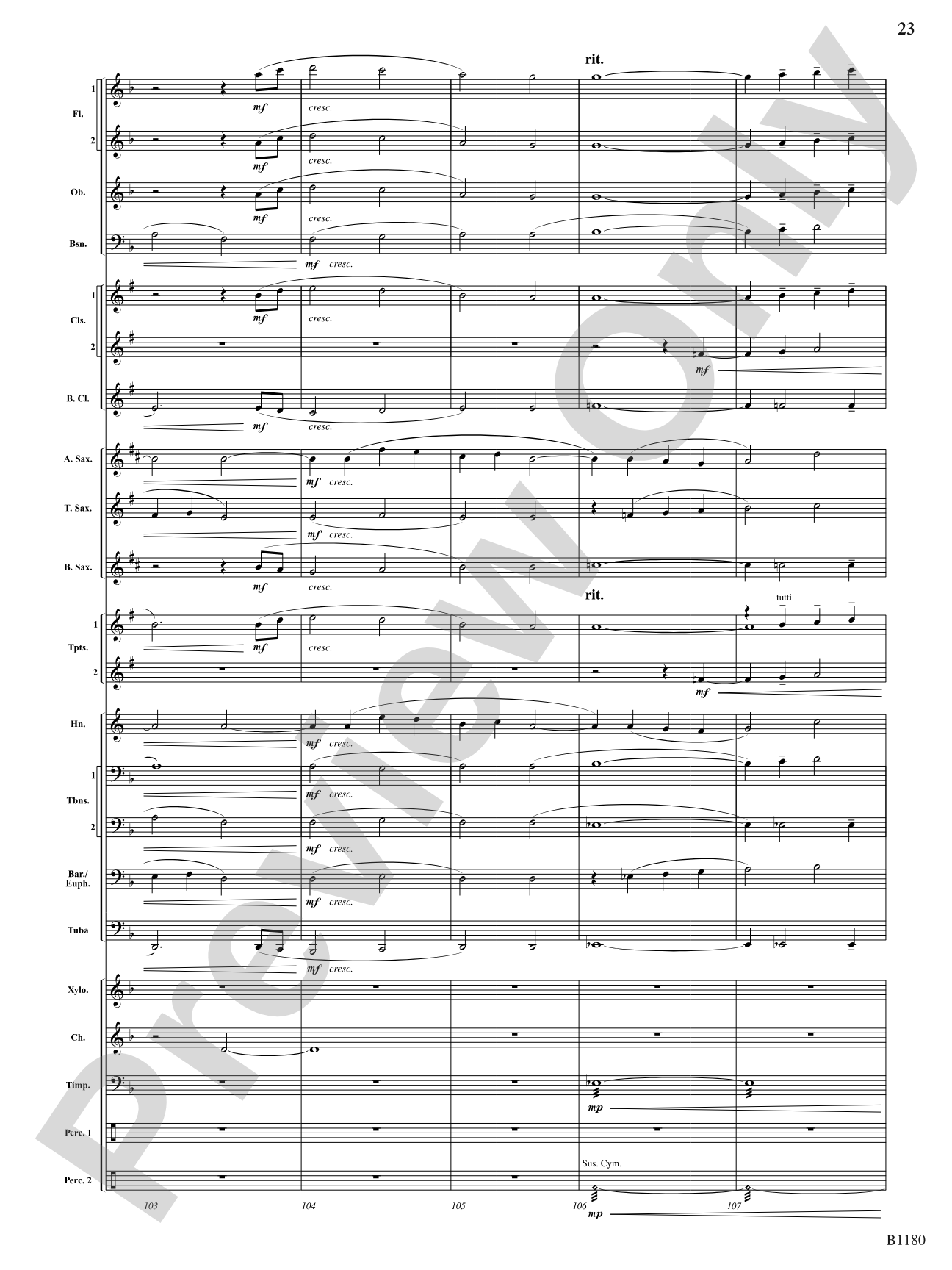 Ancient Visions: Concert Band Conductor Score & Parts