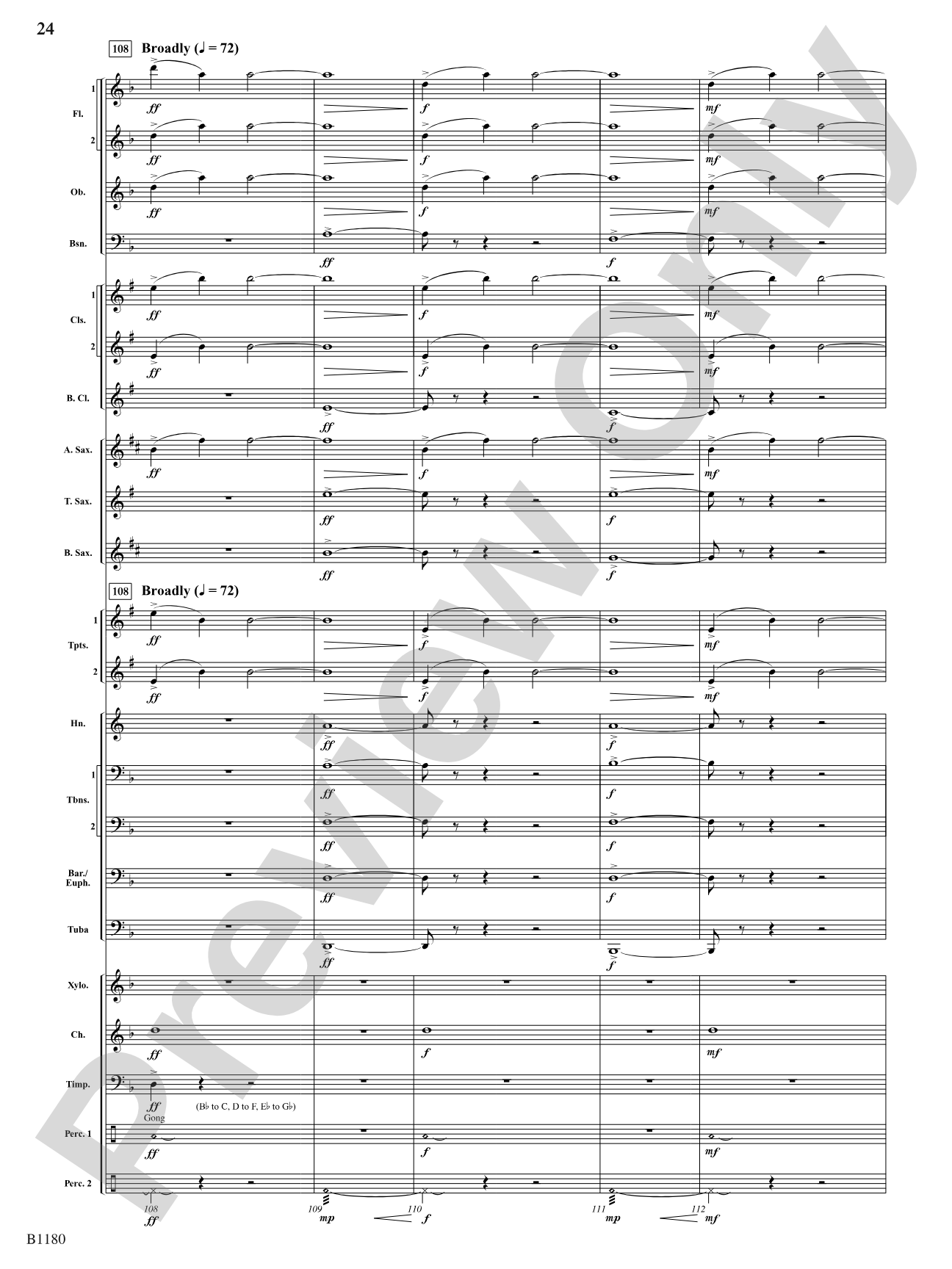 Ancient Visions: Concert Band Conductor Score & Parts