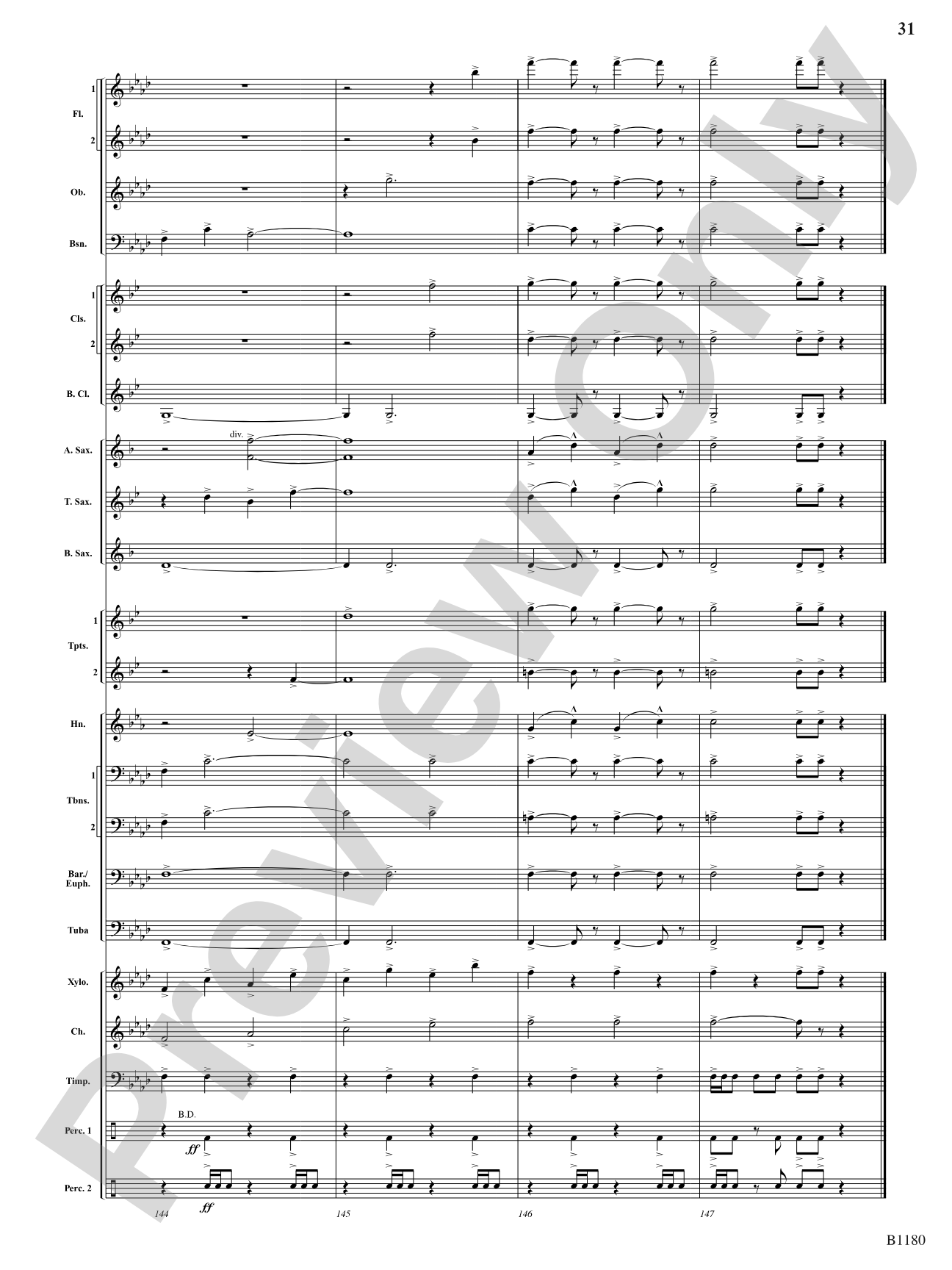 Ancient Visions: Concert Band Conductor Score & Parts
