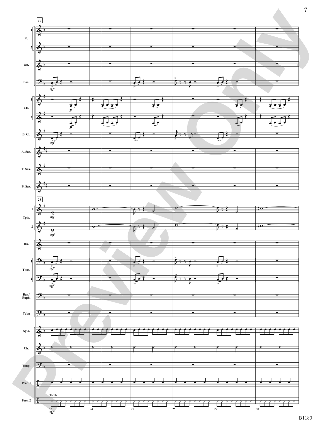 Ancient Visions: Concert Band Conductor Score & Parts