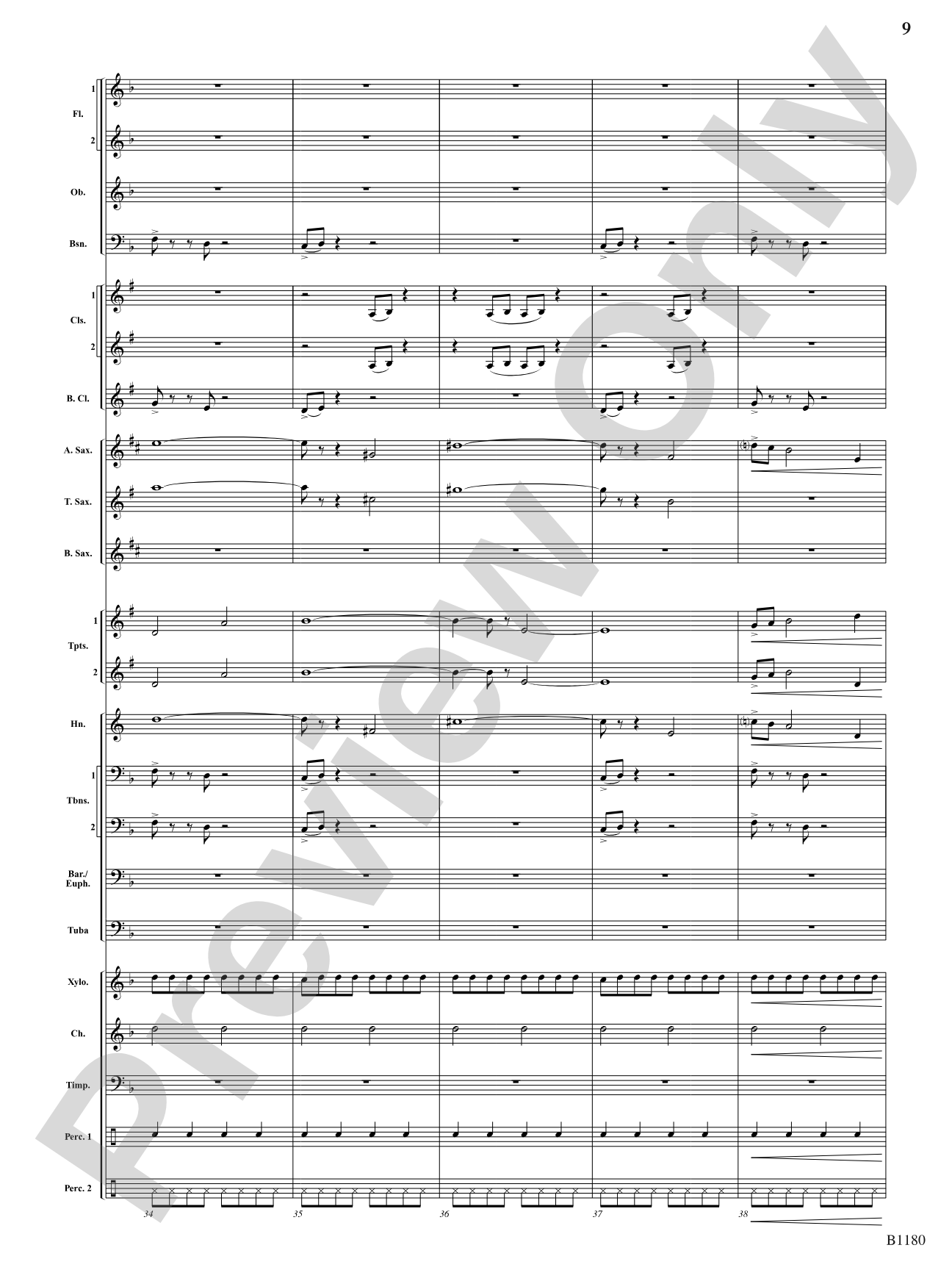 Ancient Visions: Concert Band Conductor Score & Parts