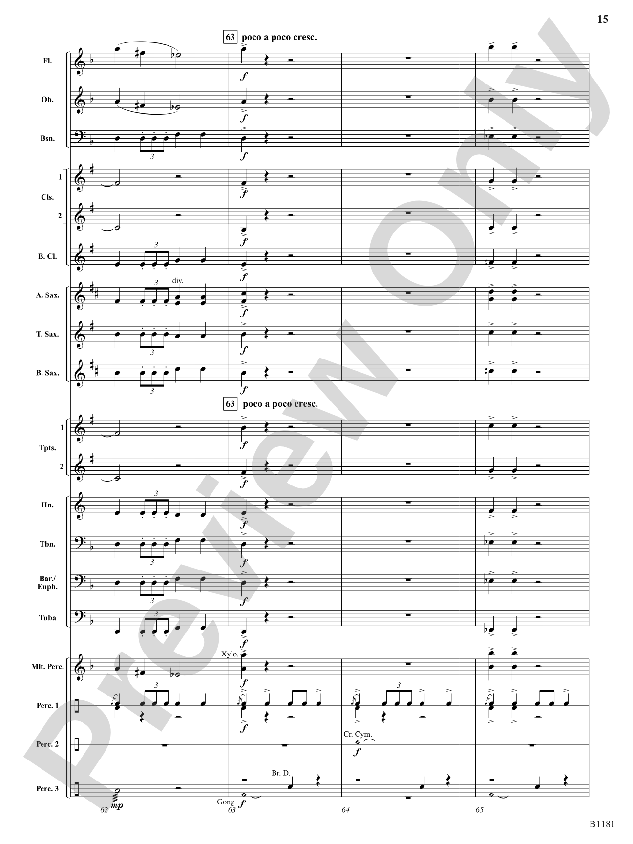 Galactic Conflict: Concert Band Conductor Score & Parts