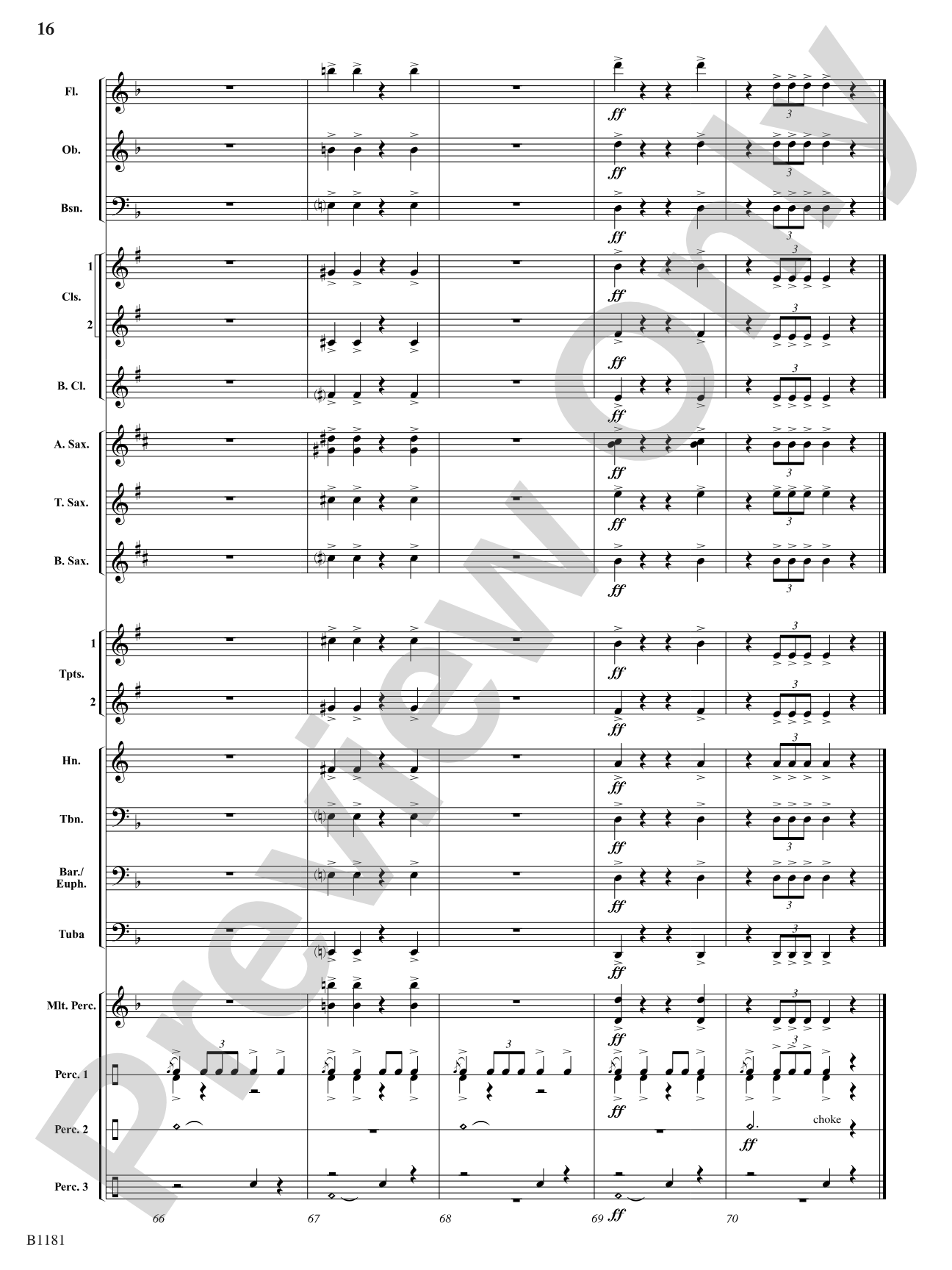 Galactic Conflict: Concert Band Conductor Score & Parts