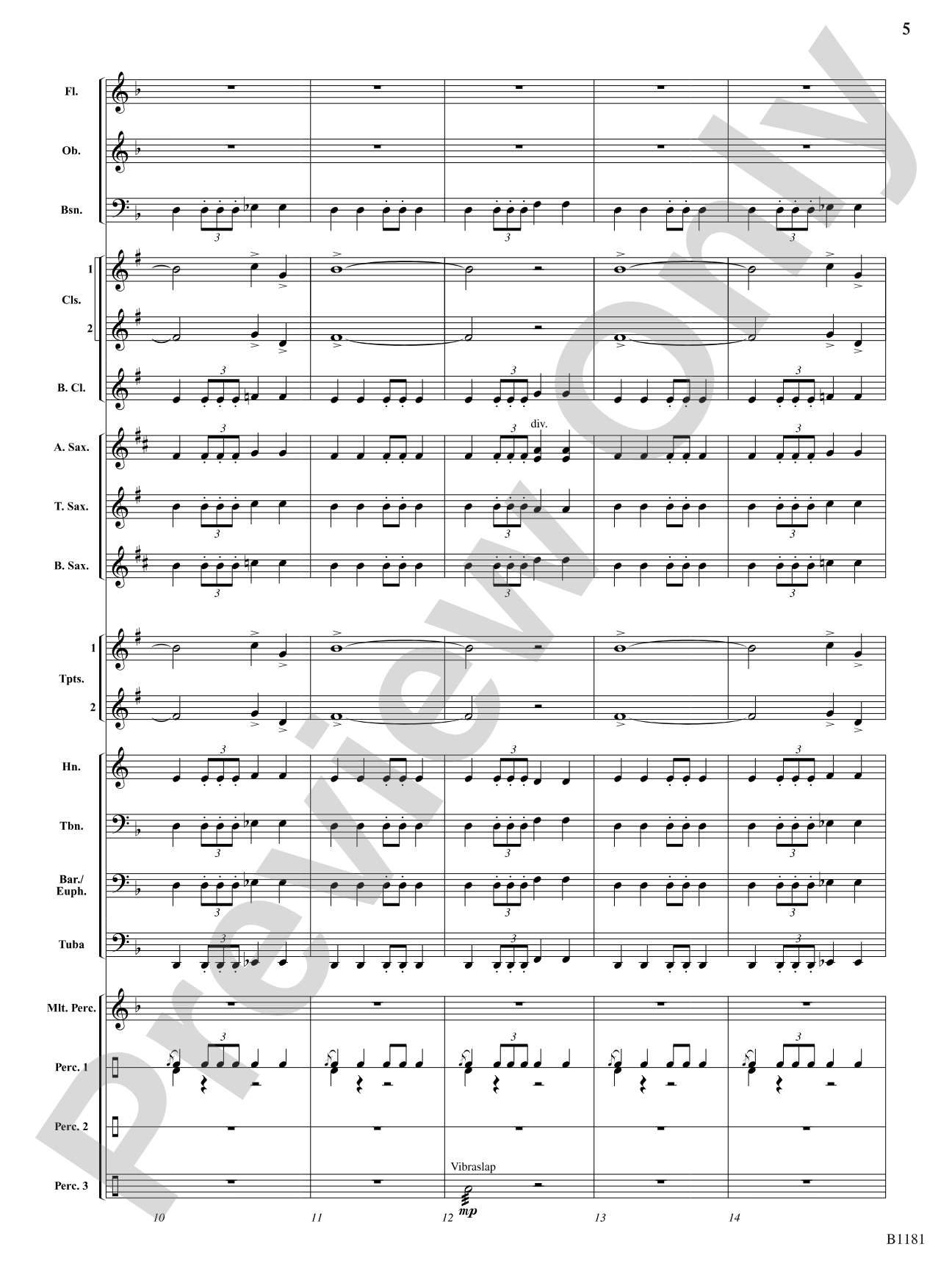 Galactic Conflict: Concert Band Conductor Score & Parts