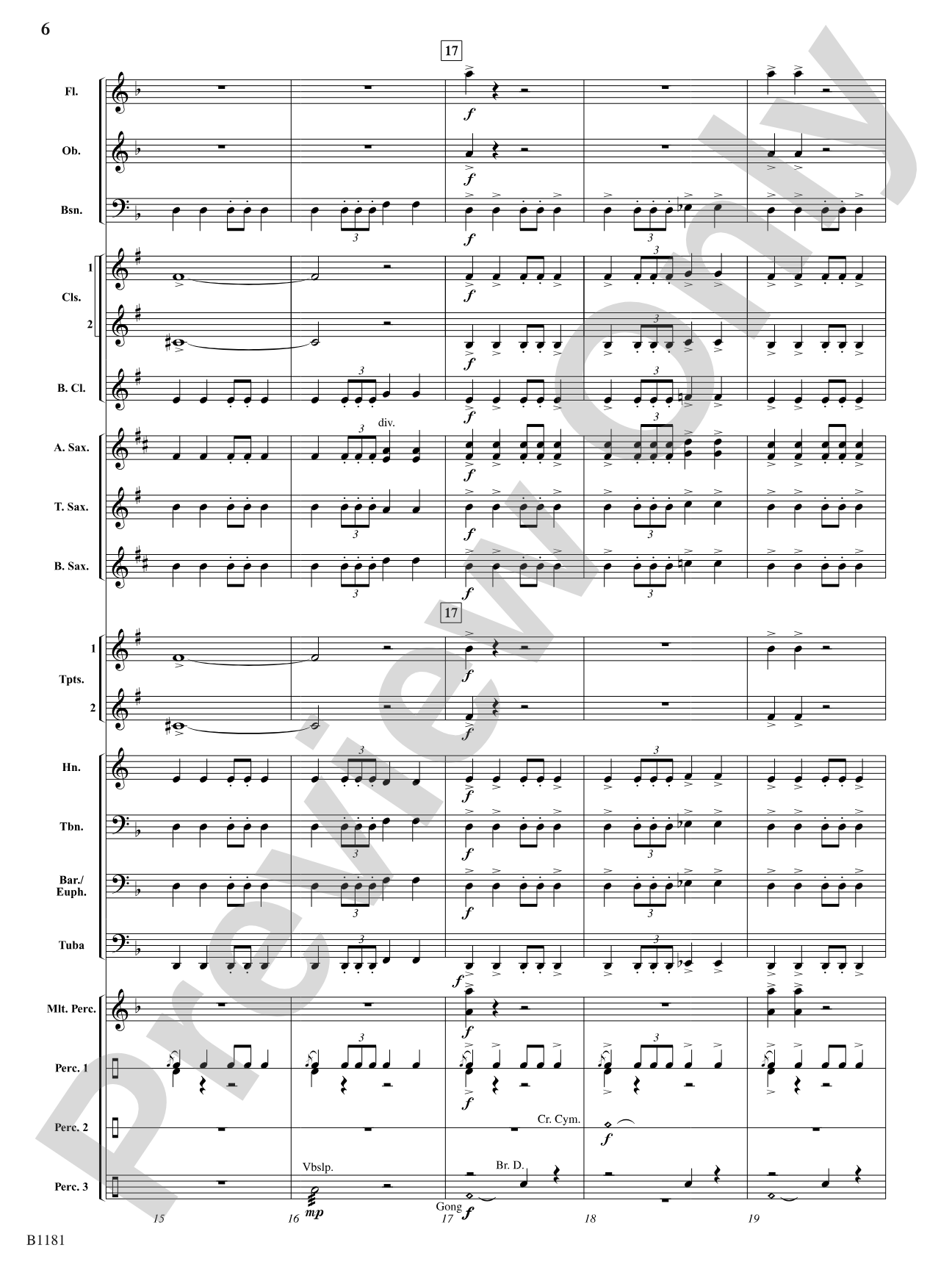 Galactic Conflict: Concert Band Conductor Score & Parts