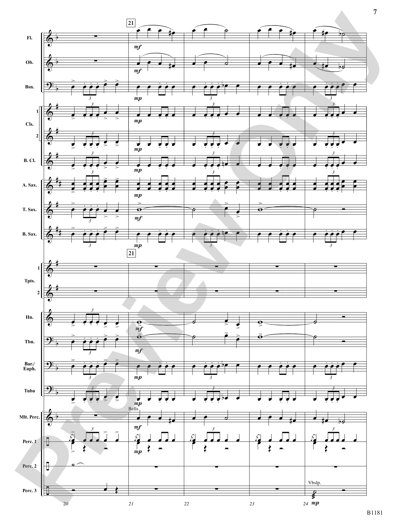 Galactic Conflict: Concert Band Conductor Score & Parts