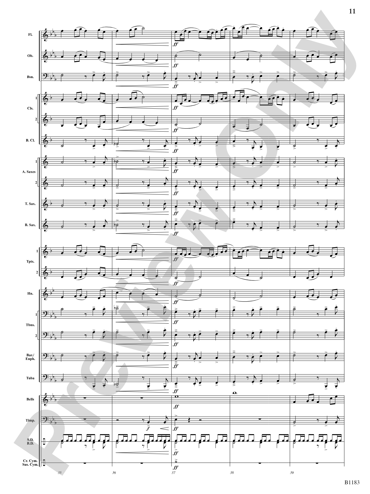 Blaze of Glory: Concert Band Conductor Score & Parts