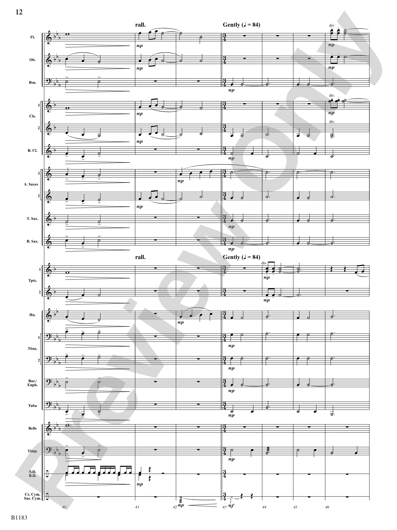 Blaze of Glory: Concert Band Conductor Score & Parts