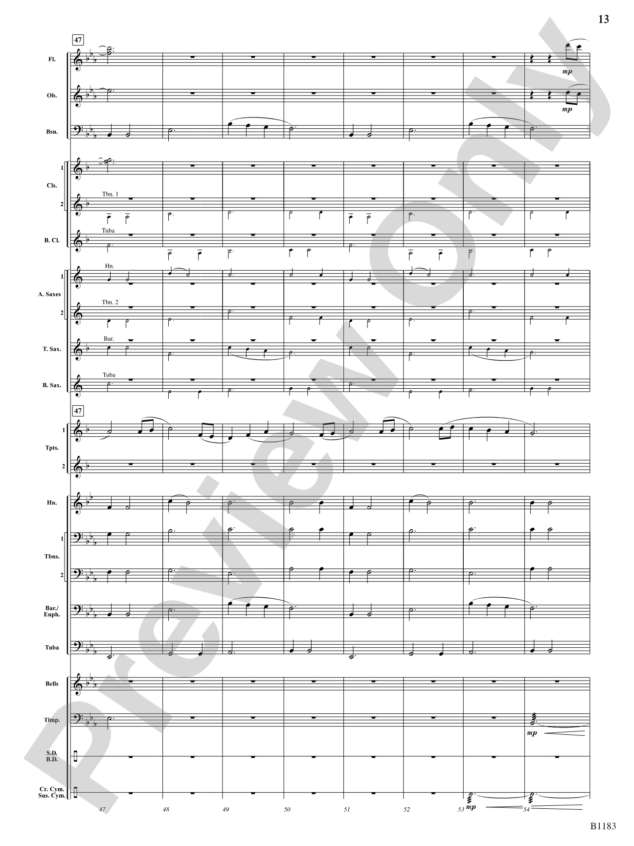 Blaze of Glory: Concert Band Conductor Score & Parts