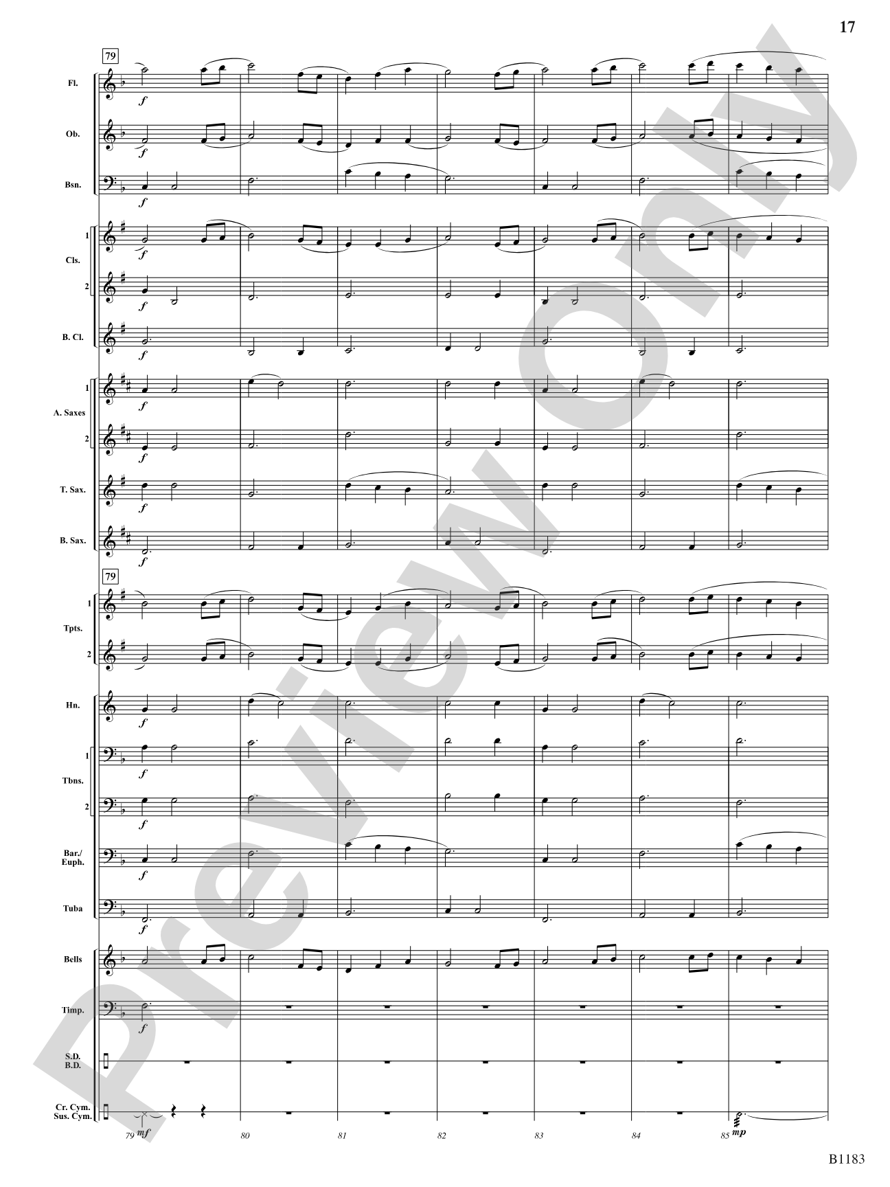 Blaze of Glory: Concert Band Conductor Score & Parts