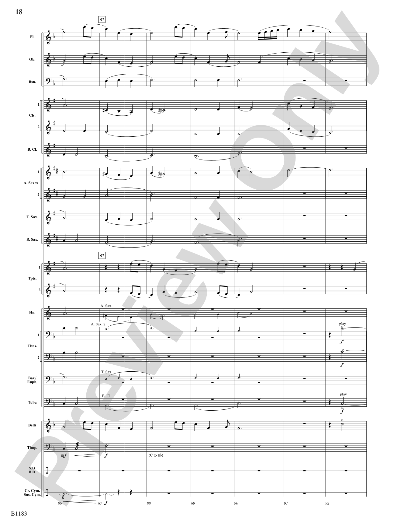 Blaze of Glory: Concert Band Conductor Score & Parts