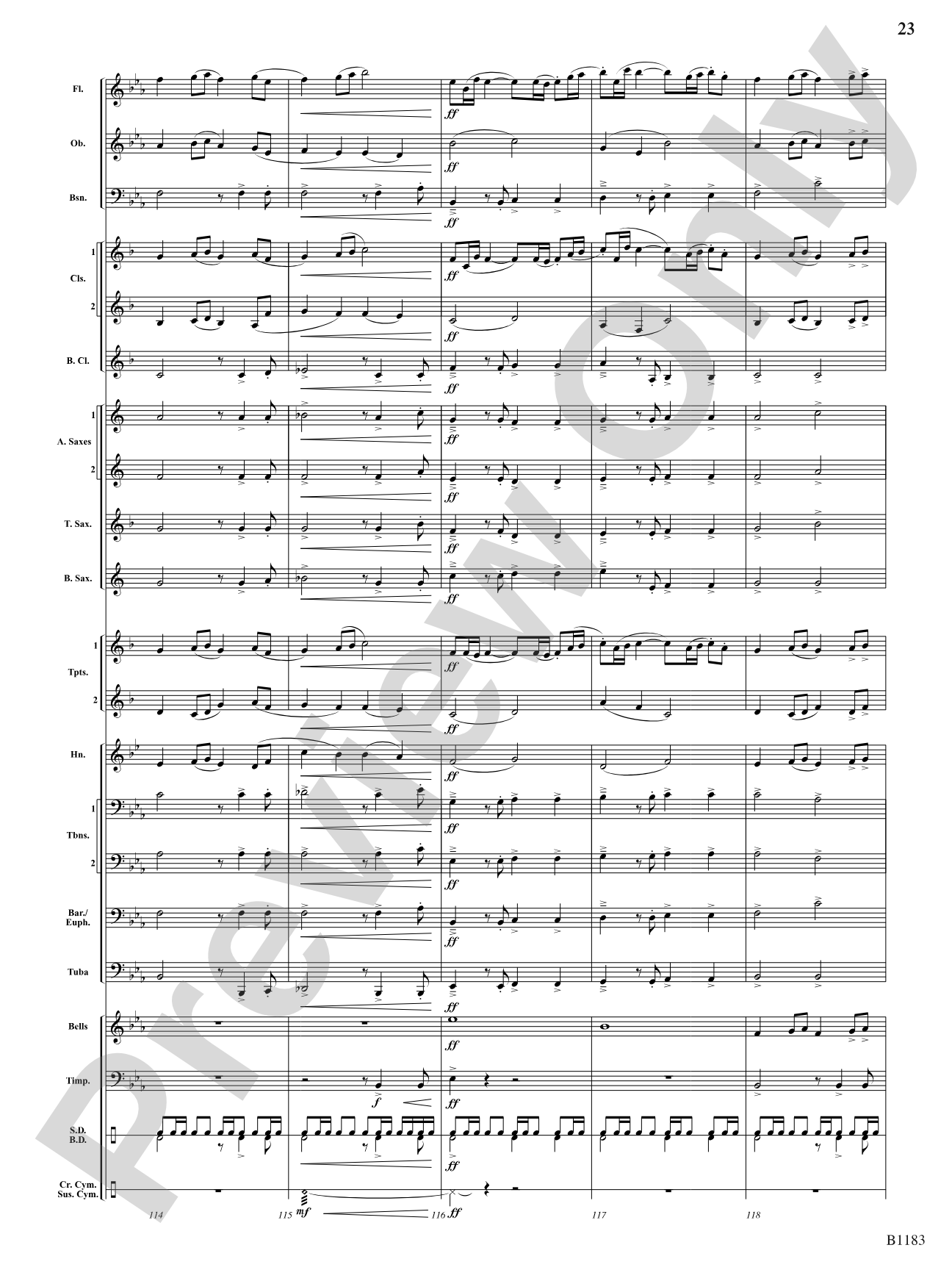 Blaze of Glory: Concert Band Conductor Score & Parts