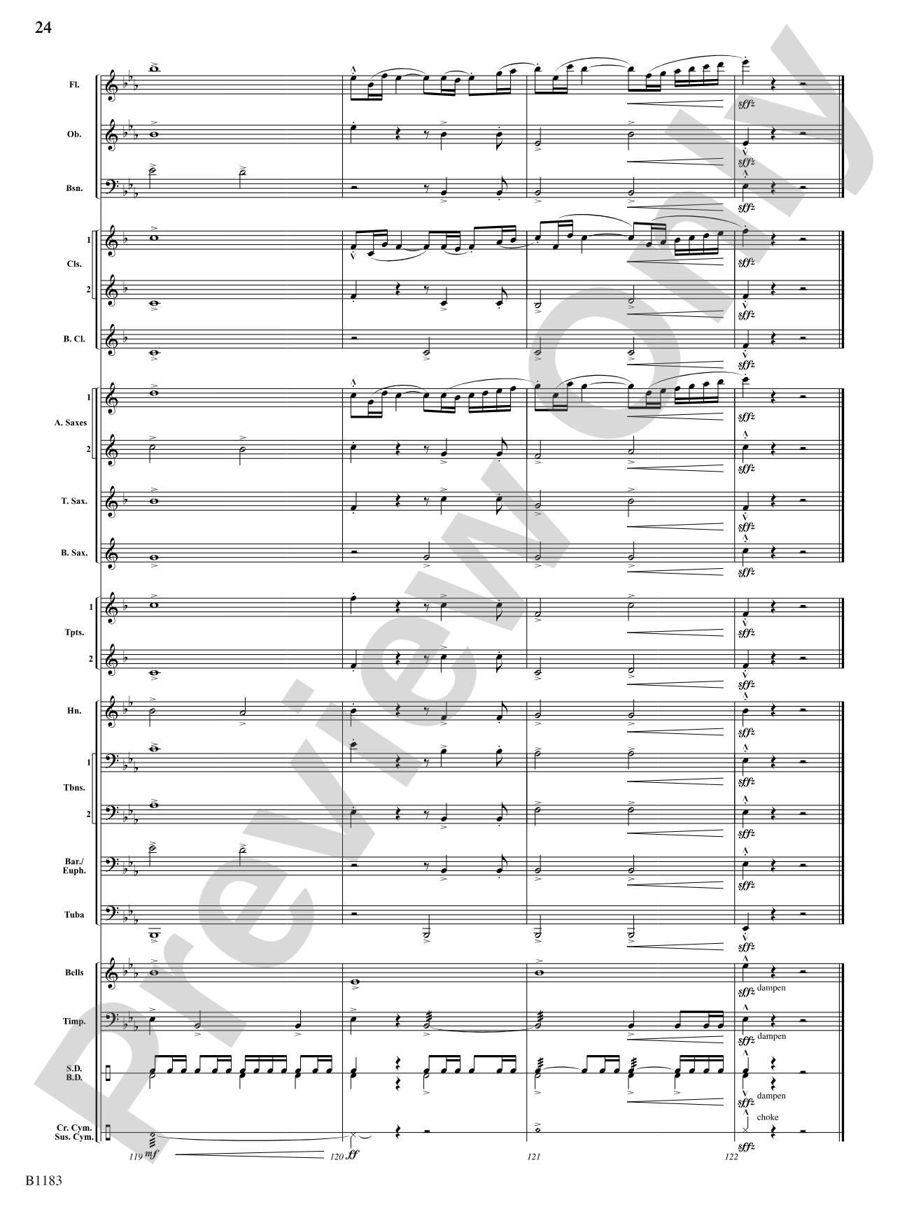 Blaze of Glory: Concert Band Conductor Score & Parts