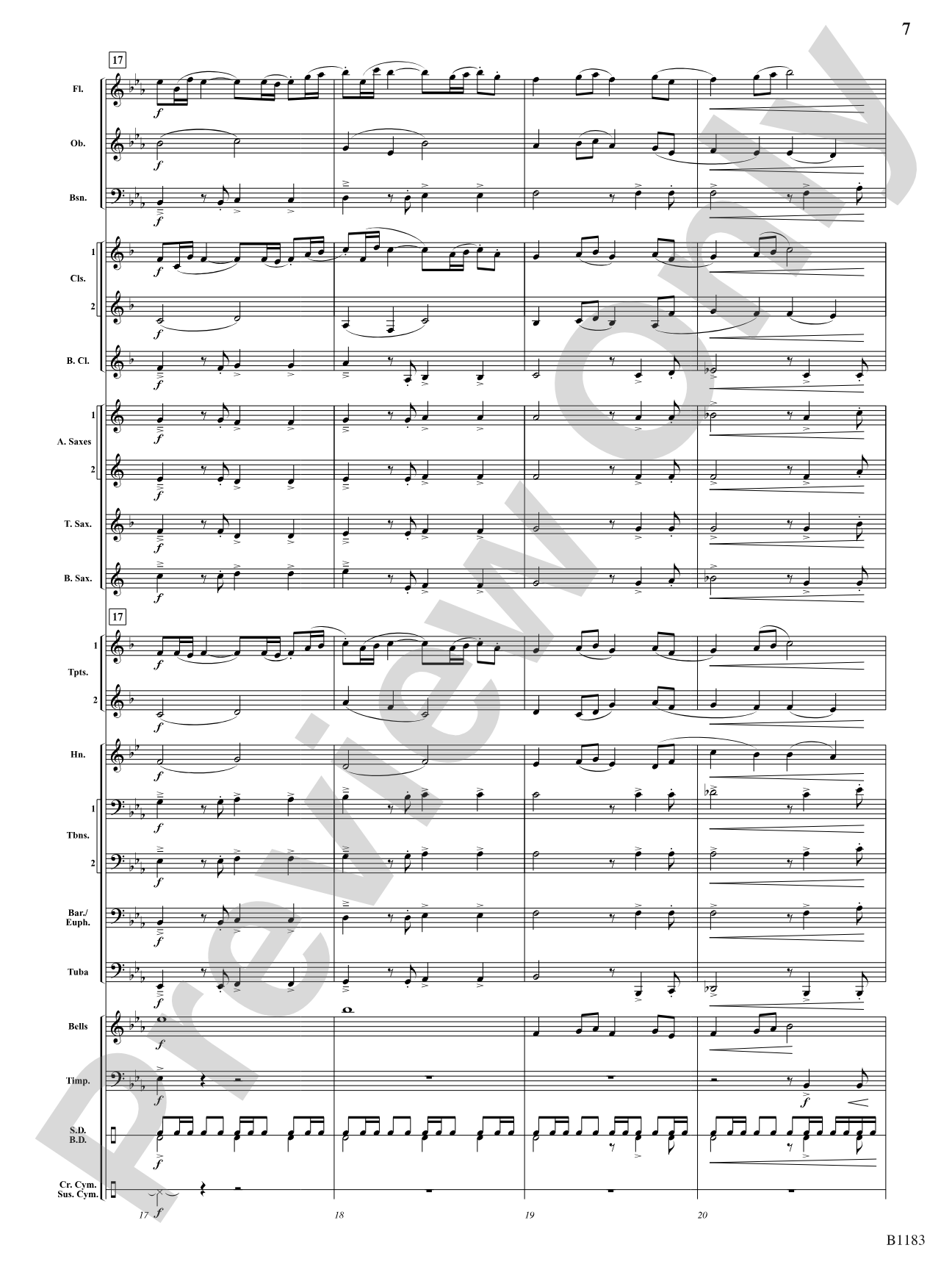 Blaze of Glory: Concert Band Conductor Score & Parts