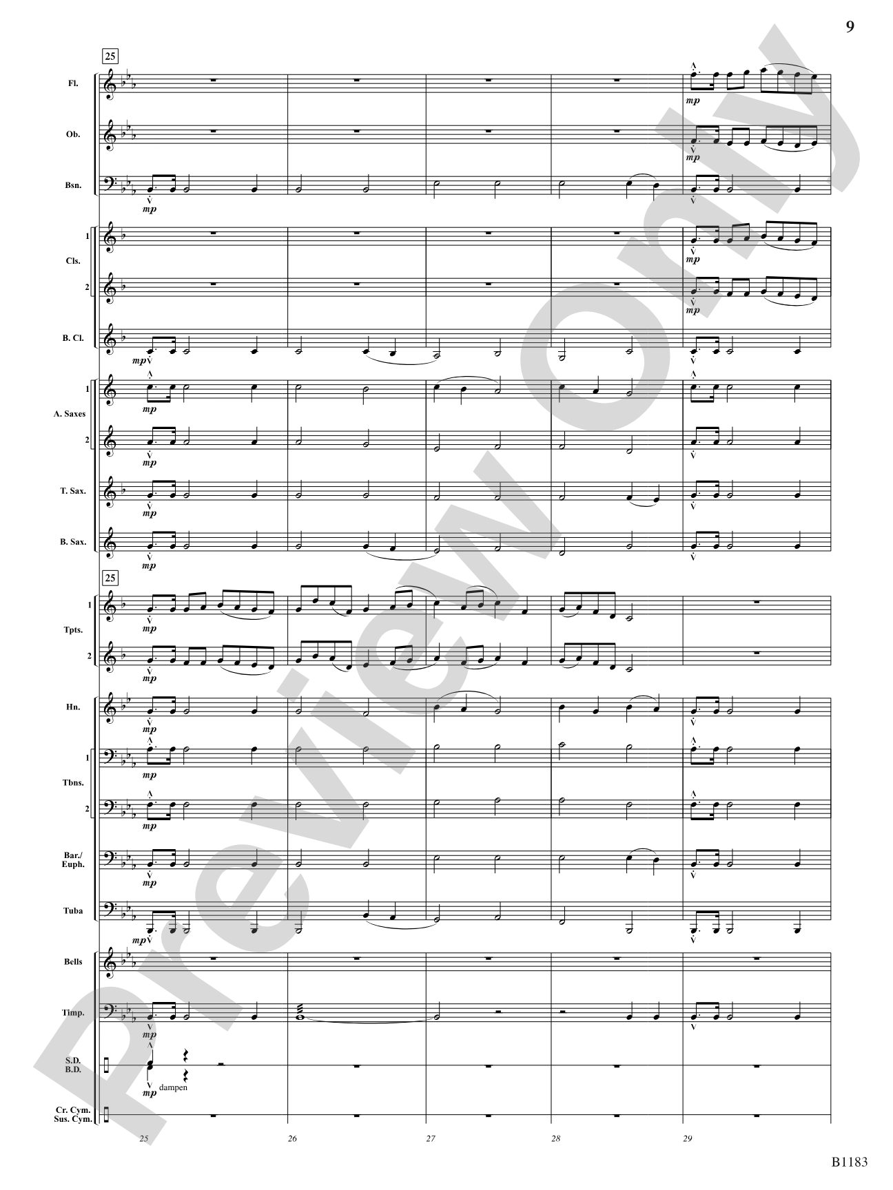 Blaze of Glory: Concert Band Conductor Score & Parts