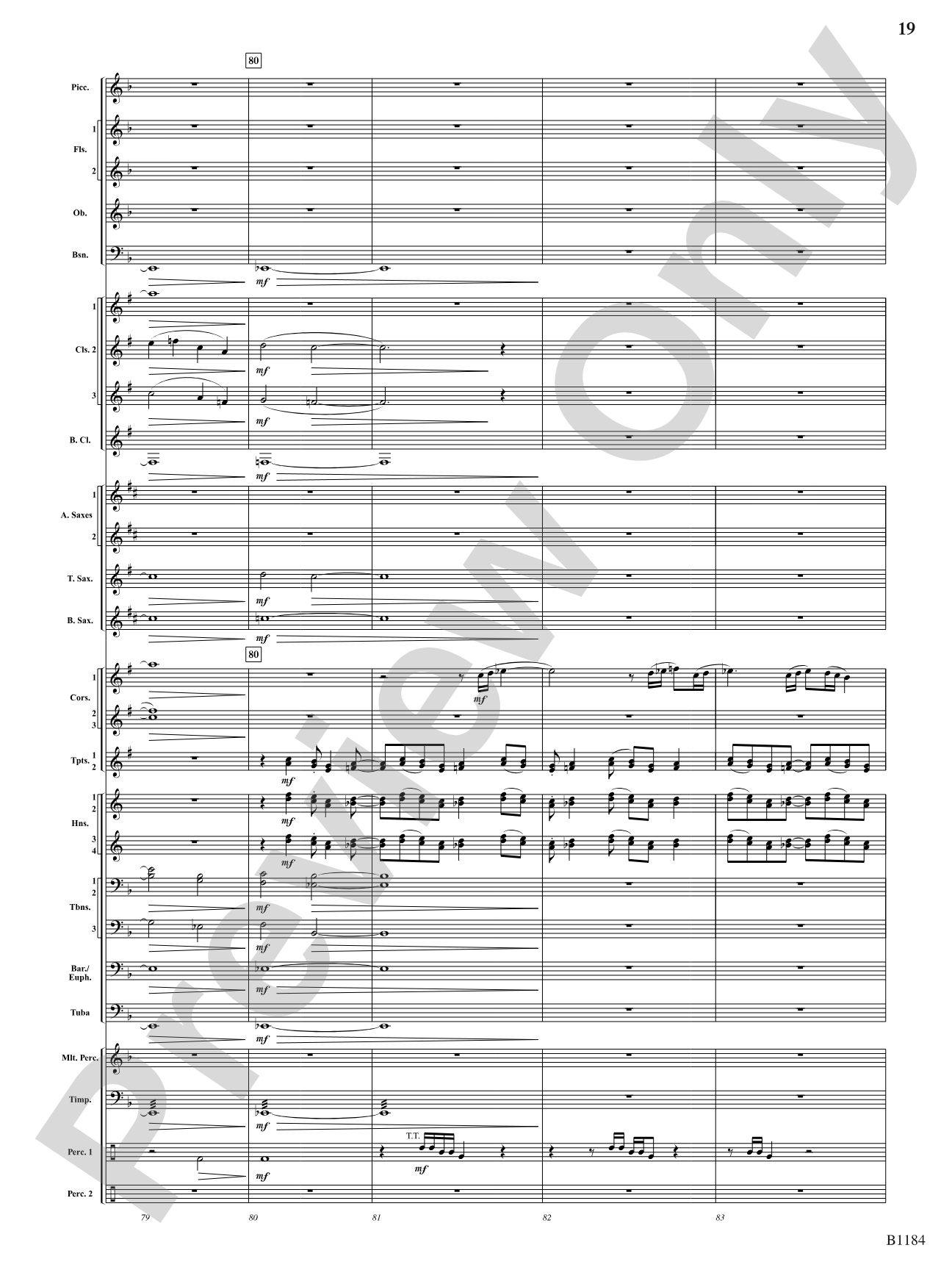 The Awakening: Concert Band Conductor Score & Parts