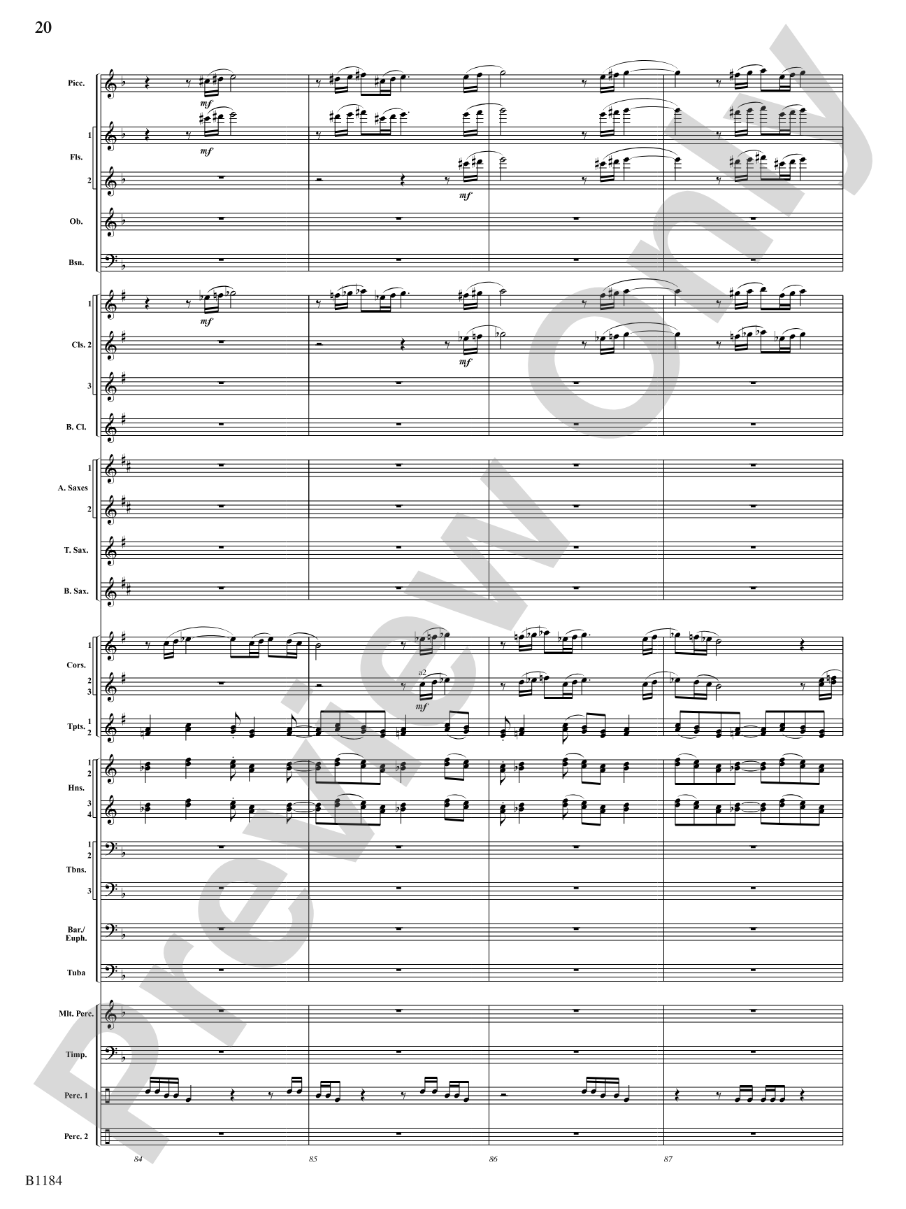 The Awakening: Concert Band Conductor Score & Parts