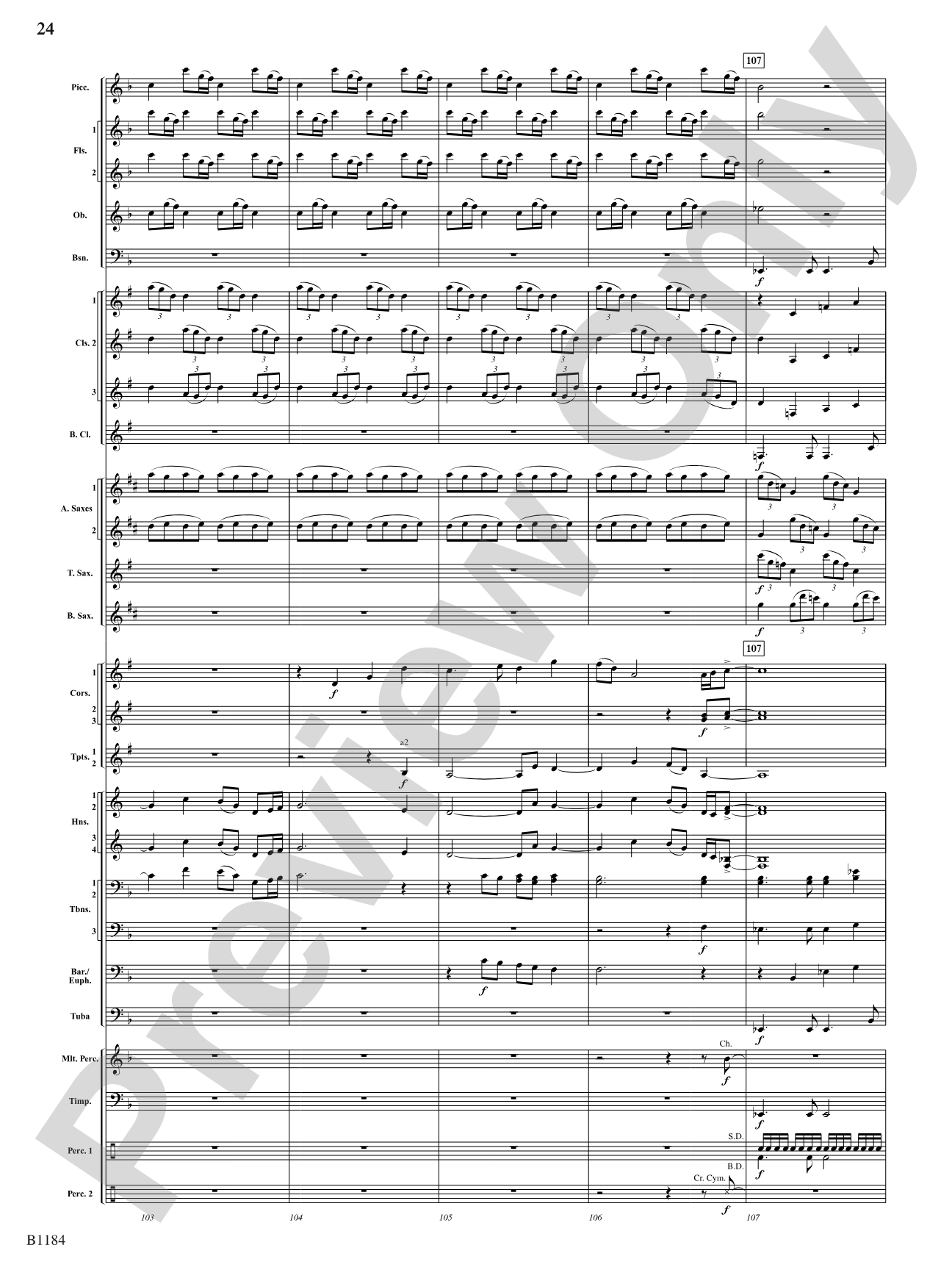 The Awakening: Concert Band Conductor Score & Parts