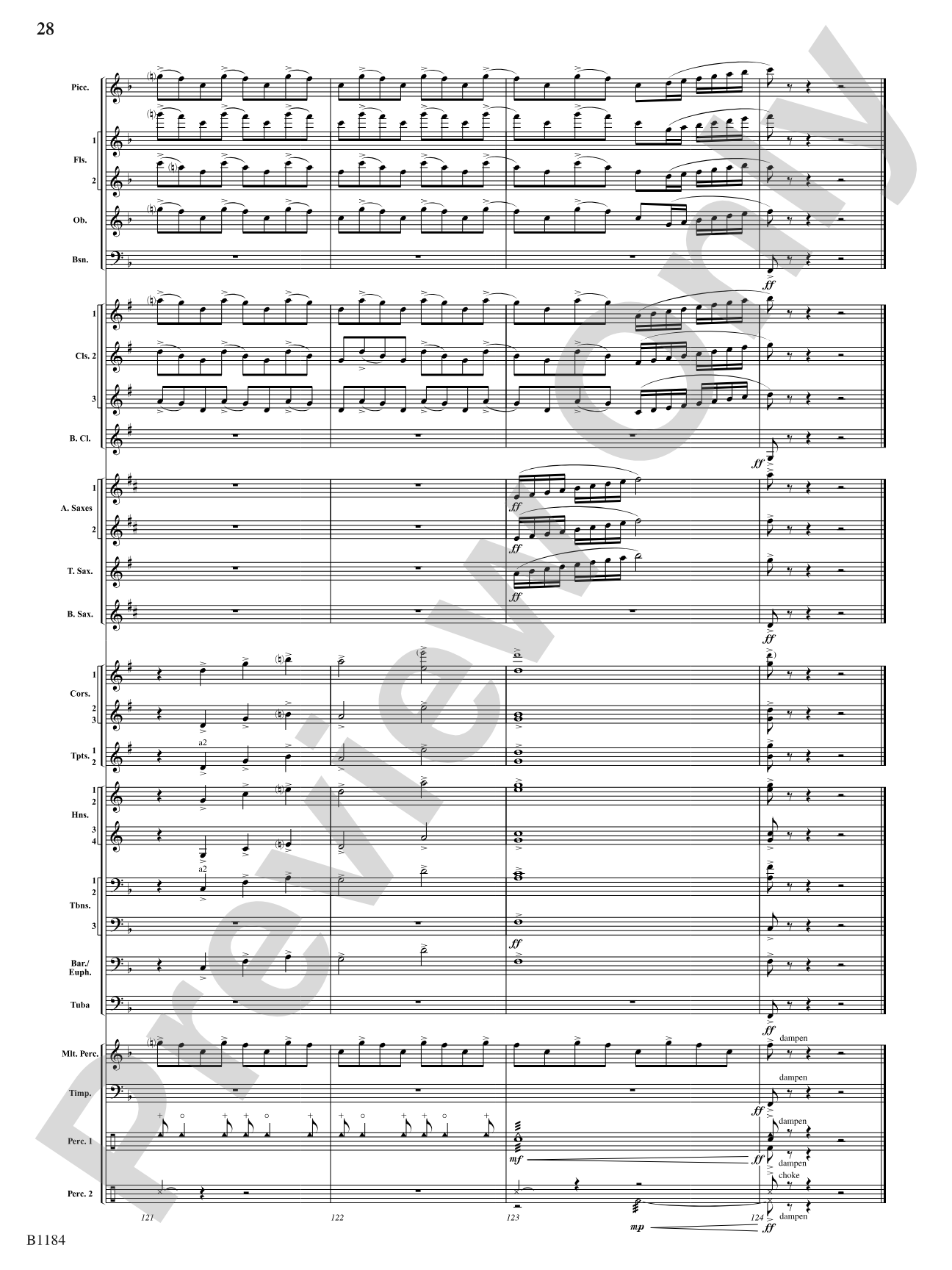 The Awakening: Concert Band Conductor Score & Parts