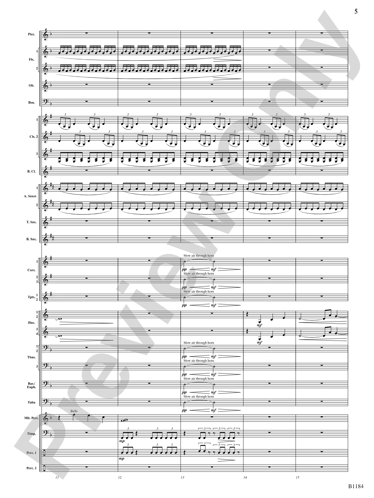 The Awakening: Concert Band Conductor Score & Parts