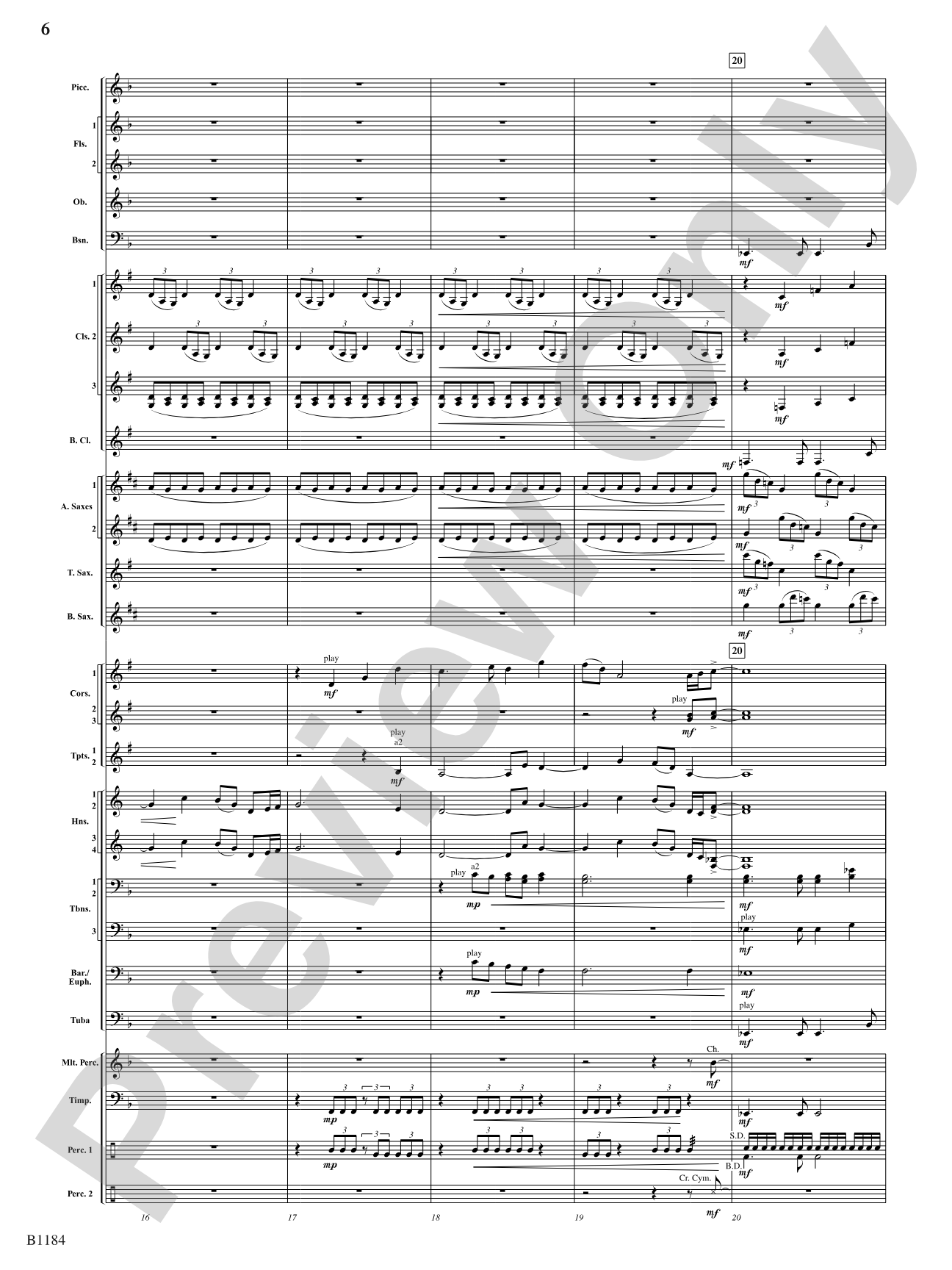 The Awakening: Concert Band Conductor Score & Parts