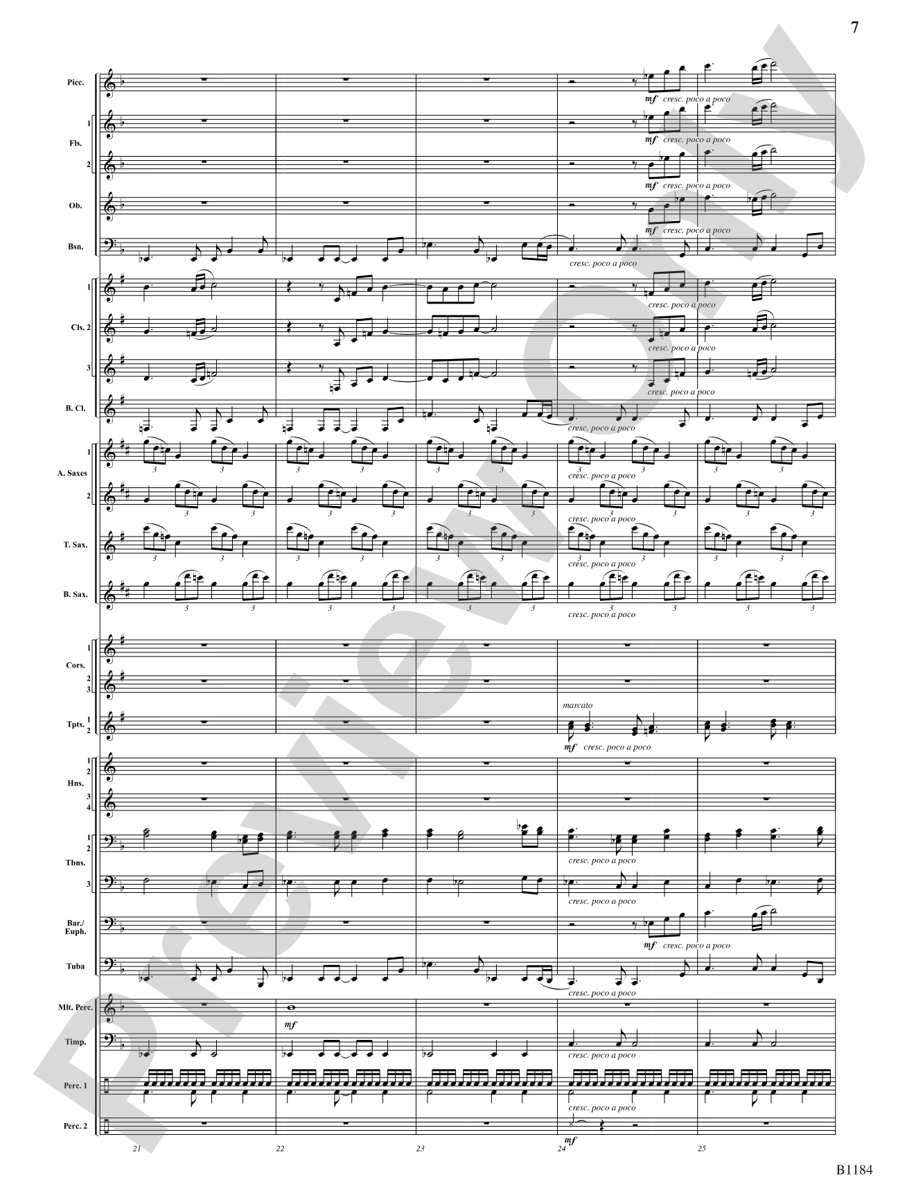 The Awakening: Concert Band Conductor Score & Parts