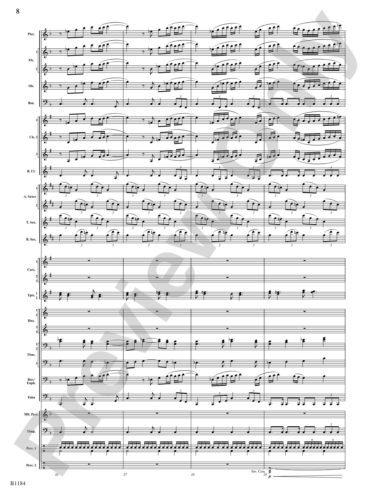 The Awakening: Concert Band Conductor Score & Parts