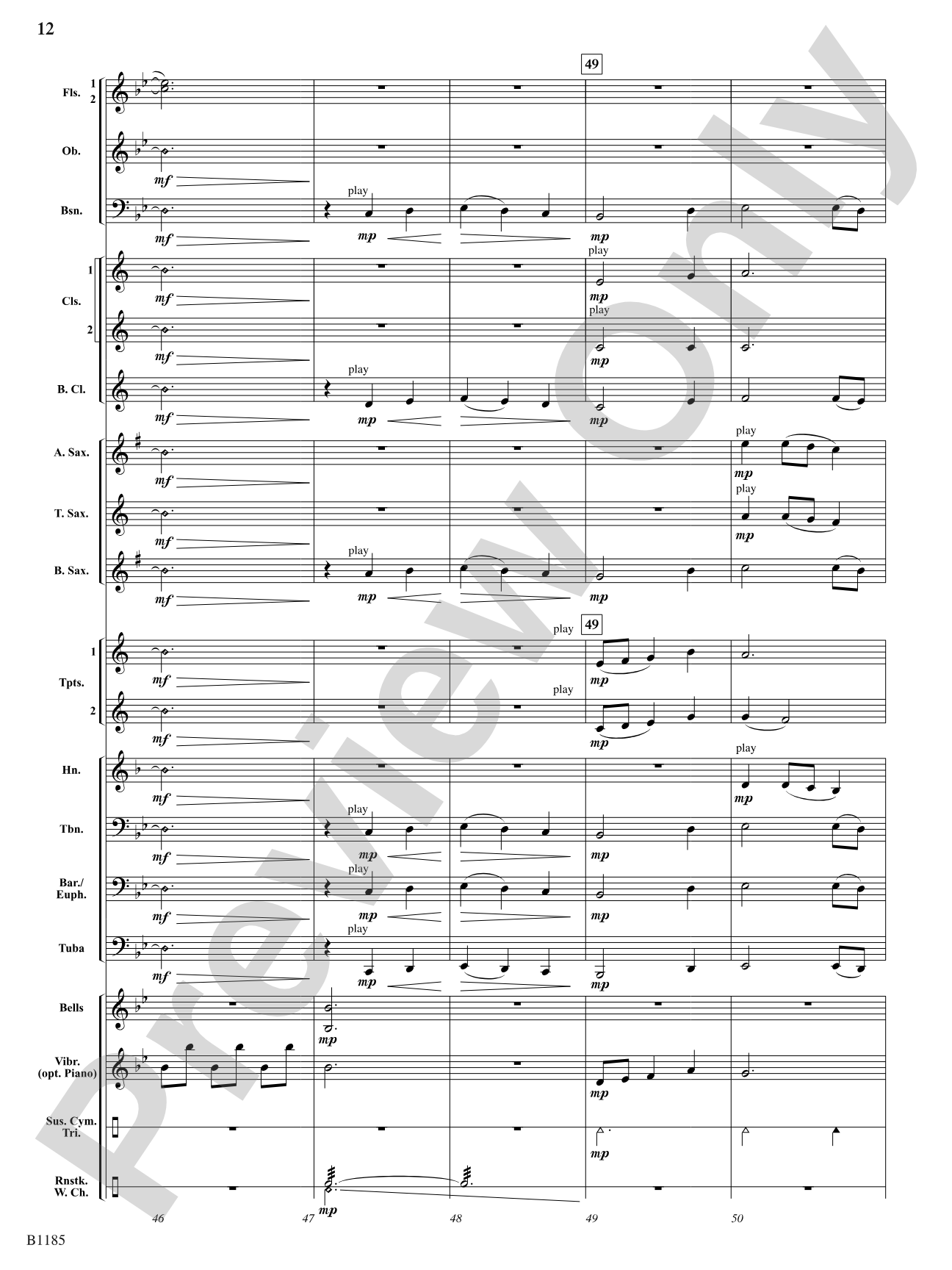 Whispering Winds: Concert Band Conductor Score & Parts